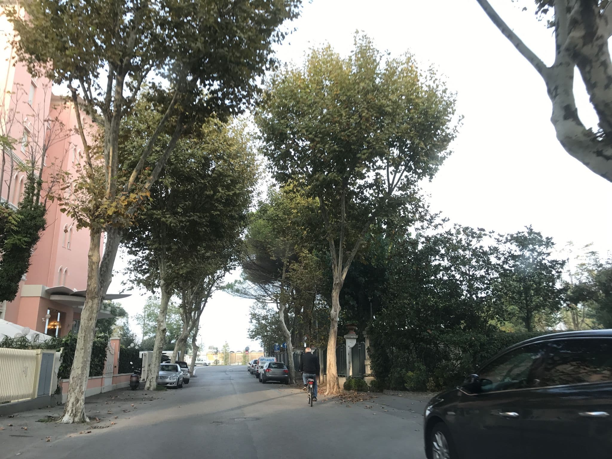Street view near Hotel Biancamano, Rimini