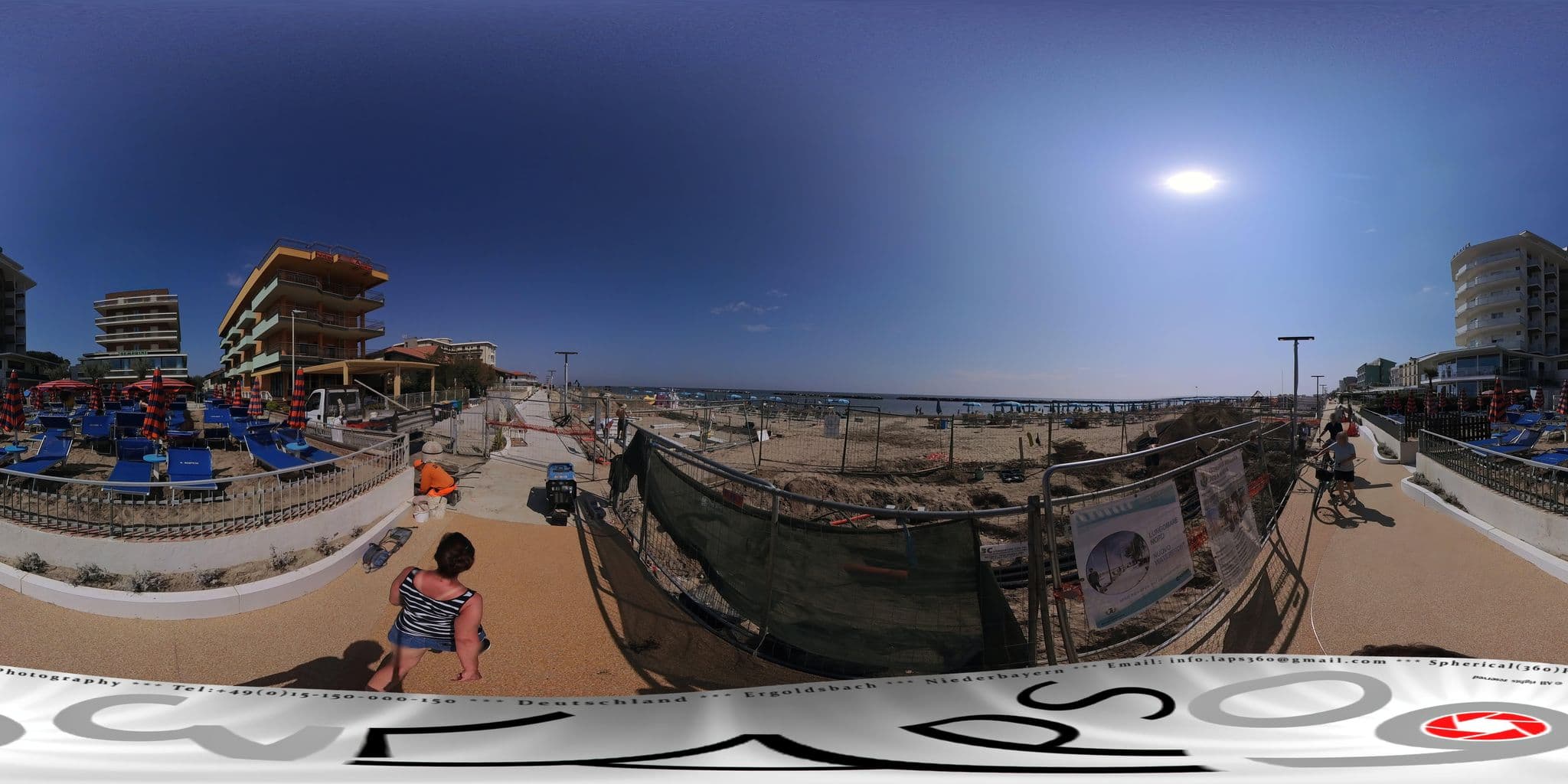 Street view near Hotel Semprini, San Mauro a Mare — © LAPS360 (CC BY-SA · Mapillary)