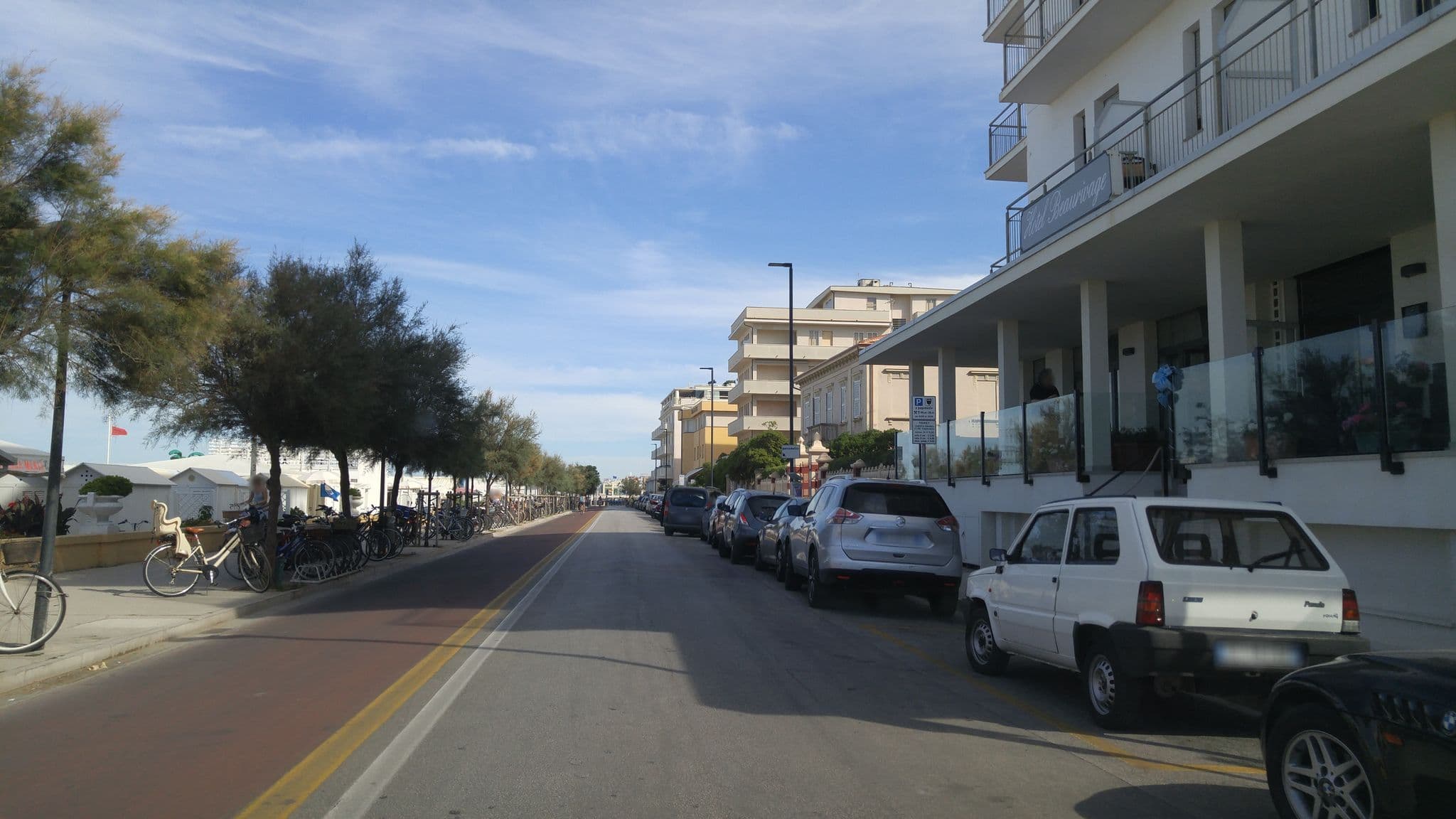 Street view near Hotel Beaurivage, Senigallia — © sorcrosc (CC BY-SA · Mapillary)