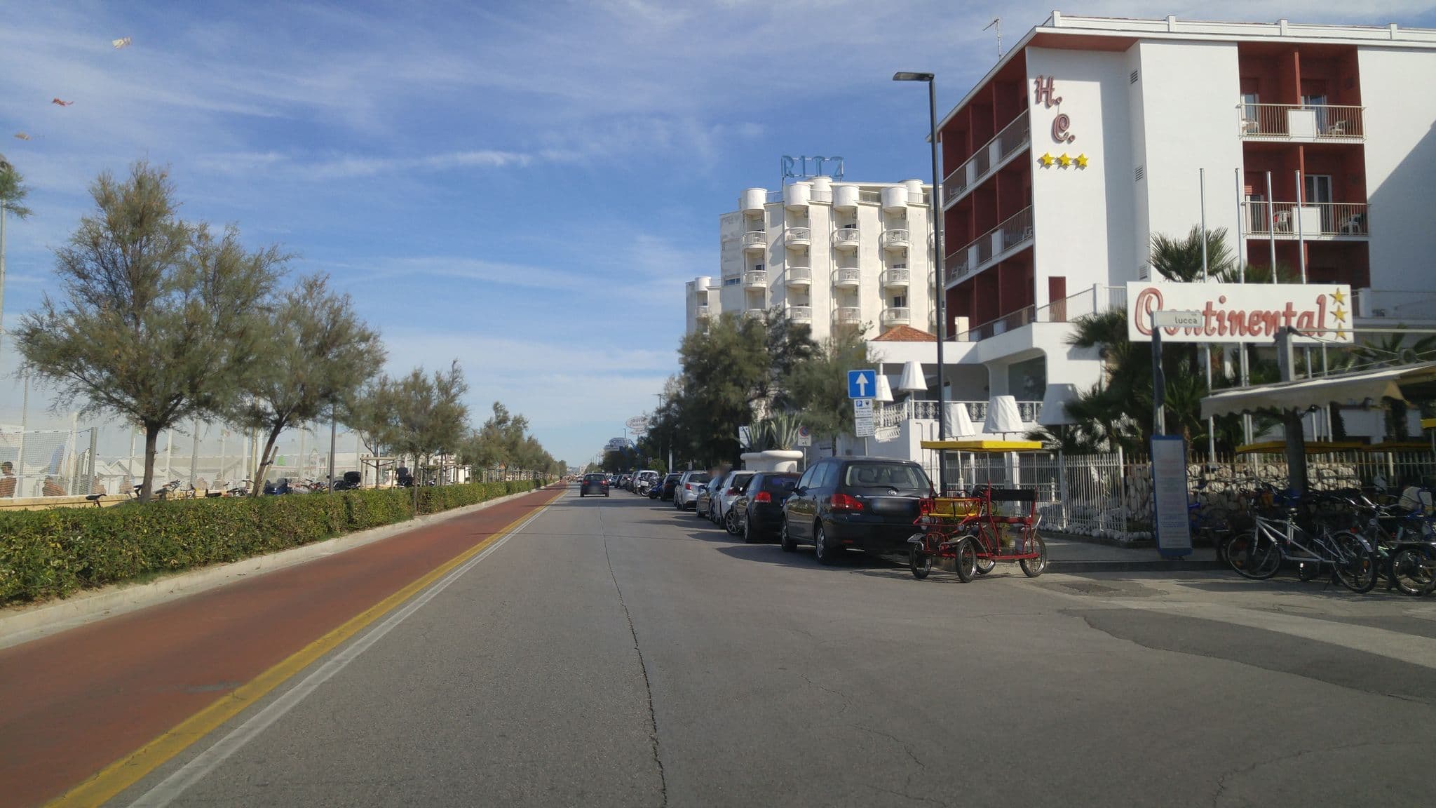 Street view near Hotel Continental, Senigallia — © sorcrosc (CC BY-SA · Mapillary)