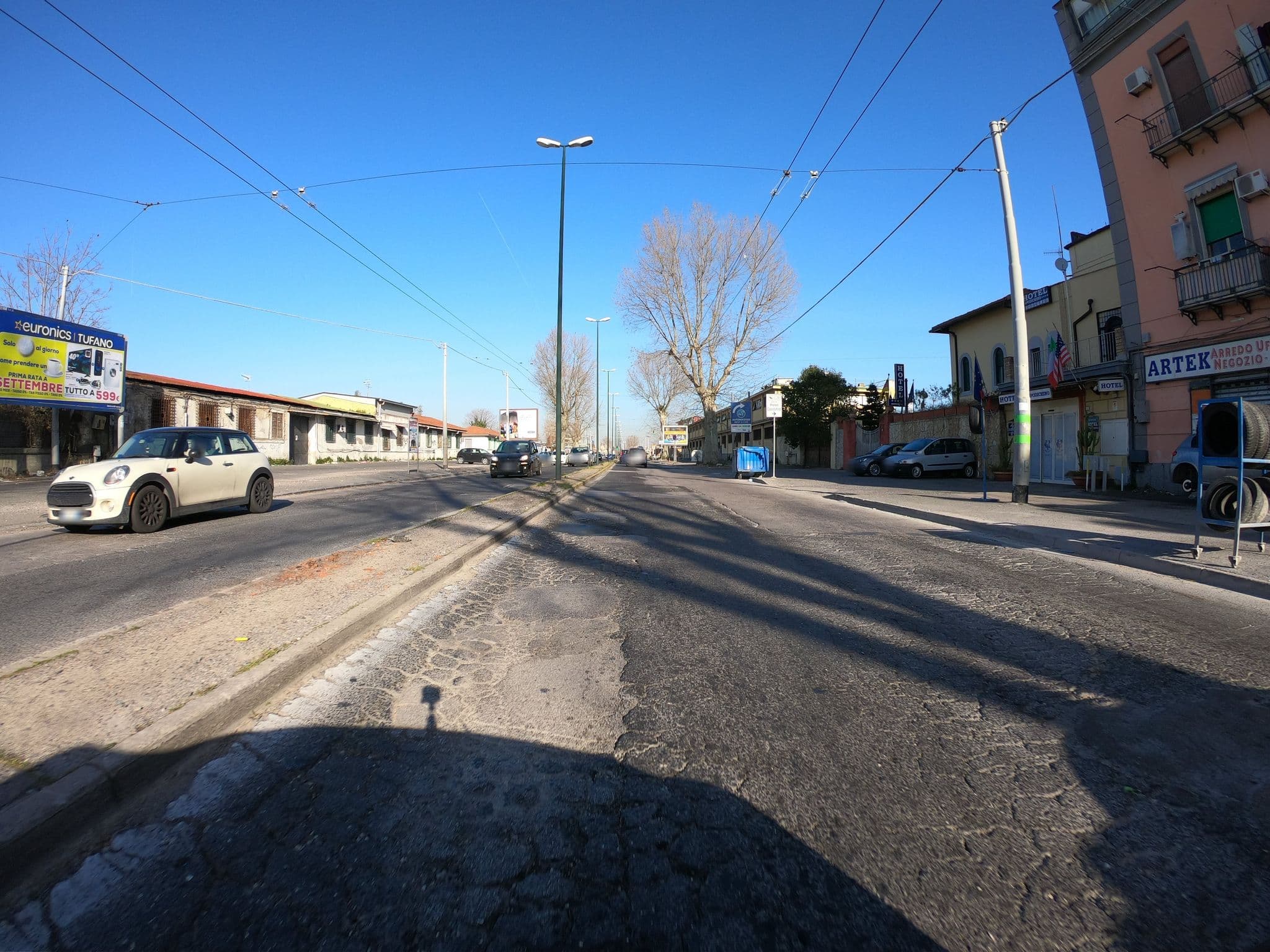 Street view near Capodichino International Hotel, Poggioreale — © richlv (CC BY-SA · Mapillary)