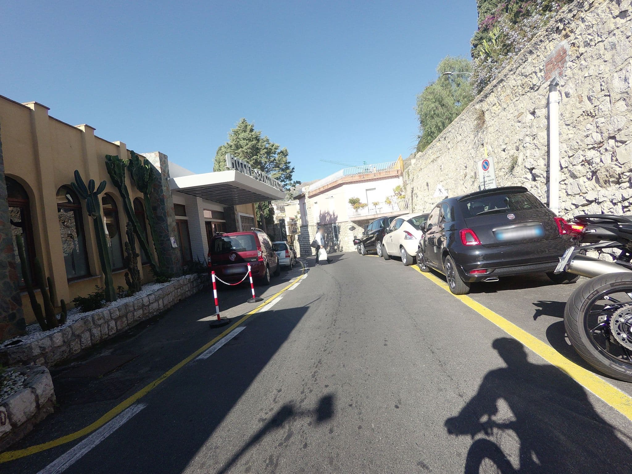 Street view near Hotel Continental Taormina, Taormina