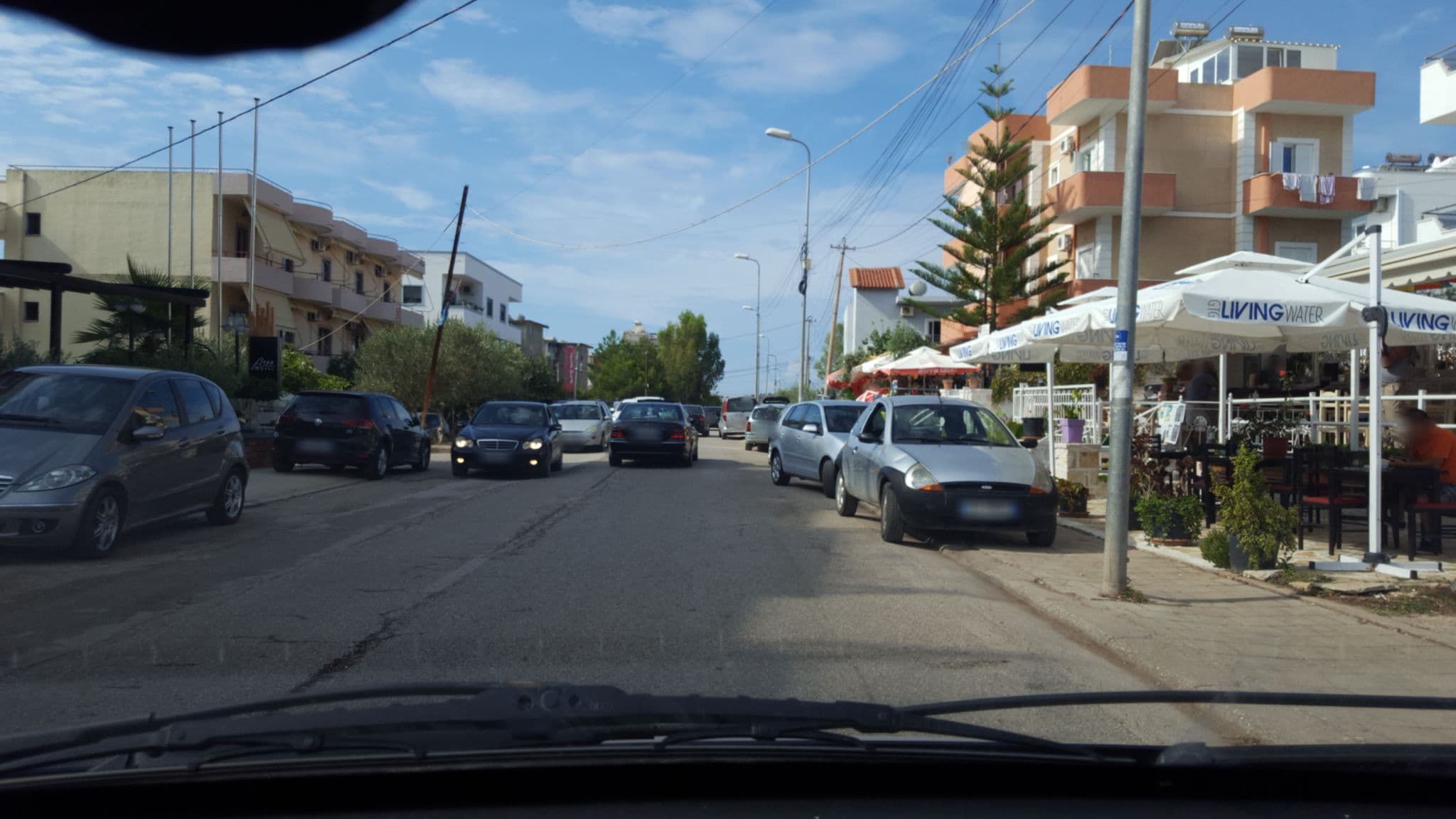 Street view near Sunway area Hotel, Ksamil — © denisju_osm (CC BY-SA · Mapillary)