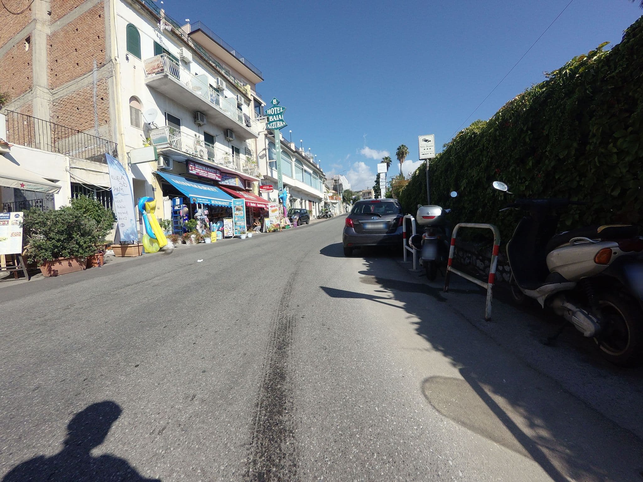 Street view near Hotel Baia Azzurra, Taormina