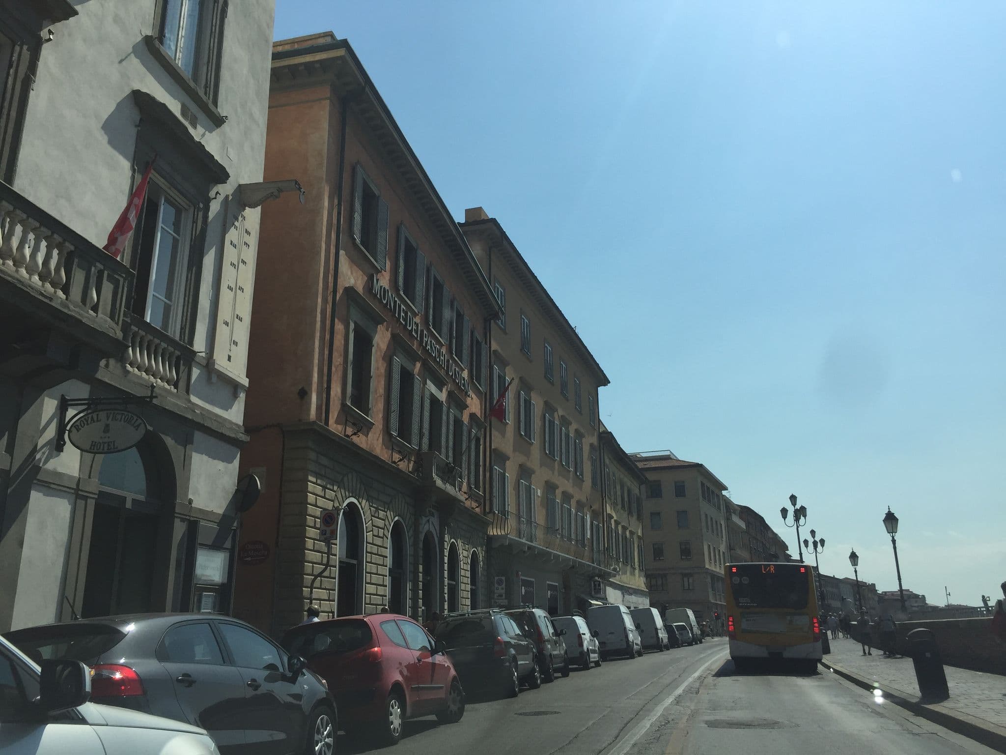 Street view near Hotel Royal Victoria, Pisa