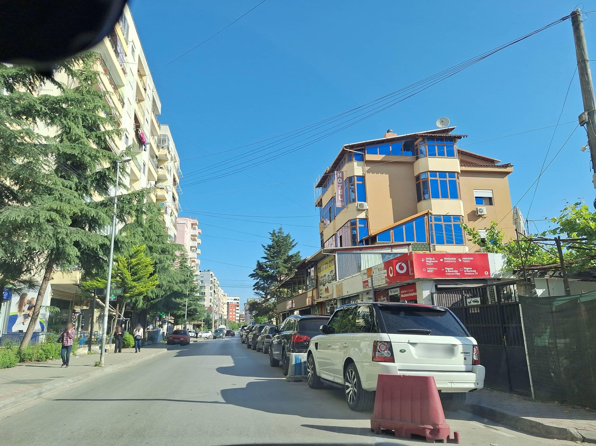 Street view near Hotel 7777, Tirana — © denisju_osm (CC BY-SA · Mapillary)