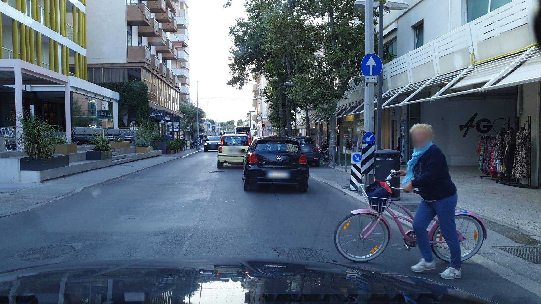 Street view near Mediterraneo, Riccione