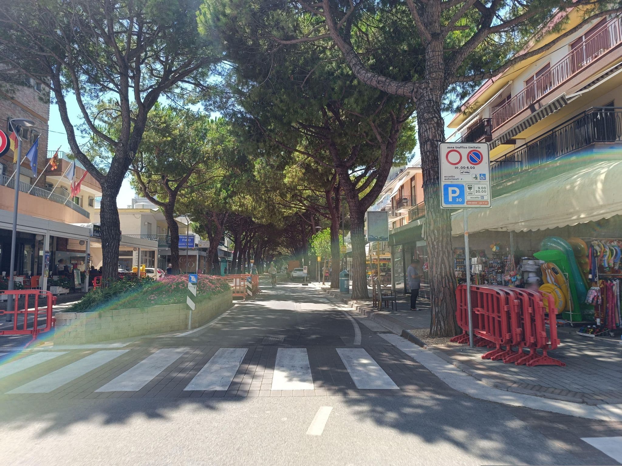 Street view near La Maison, Lido di Jesolo