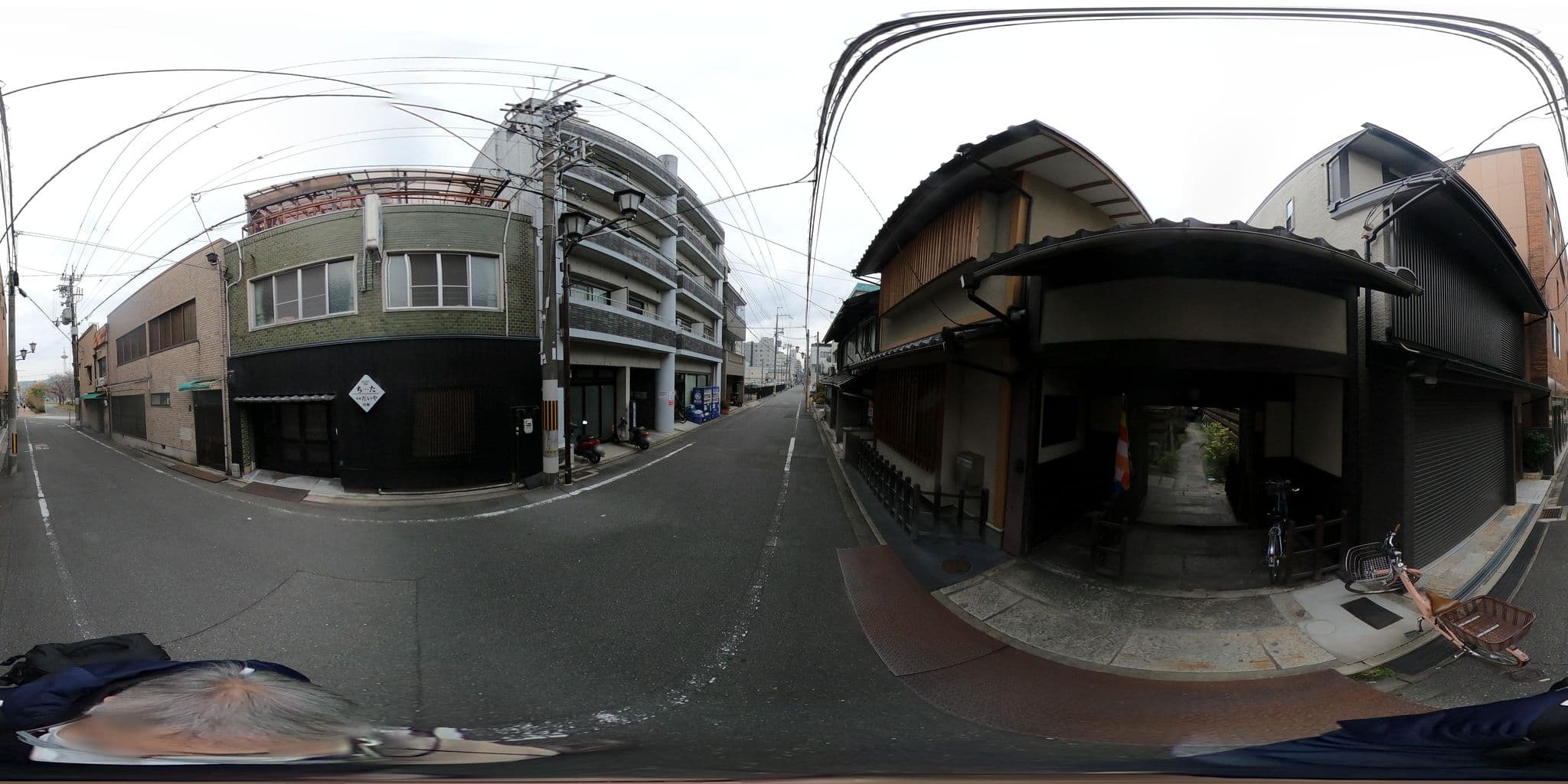 Street view near 御宿にわ (Oyado Niwa), Kyoto — © harimawood (CC BY-SA · Mapillary)