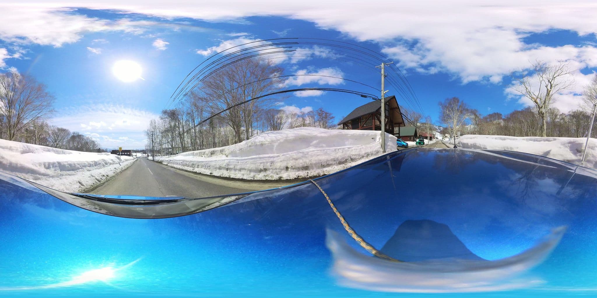 Street view near J-lodge, Niseko