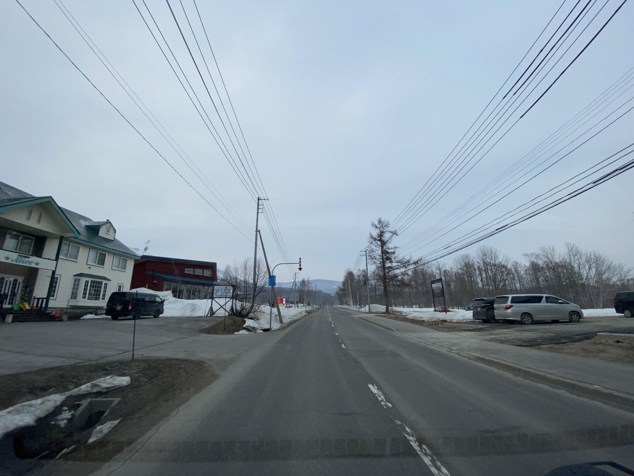 Street view near Pension Alice, Niseko