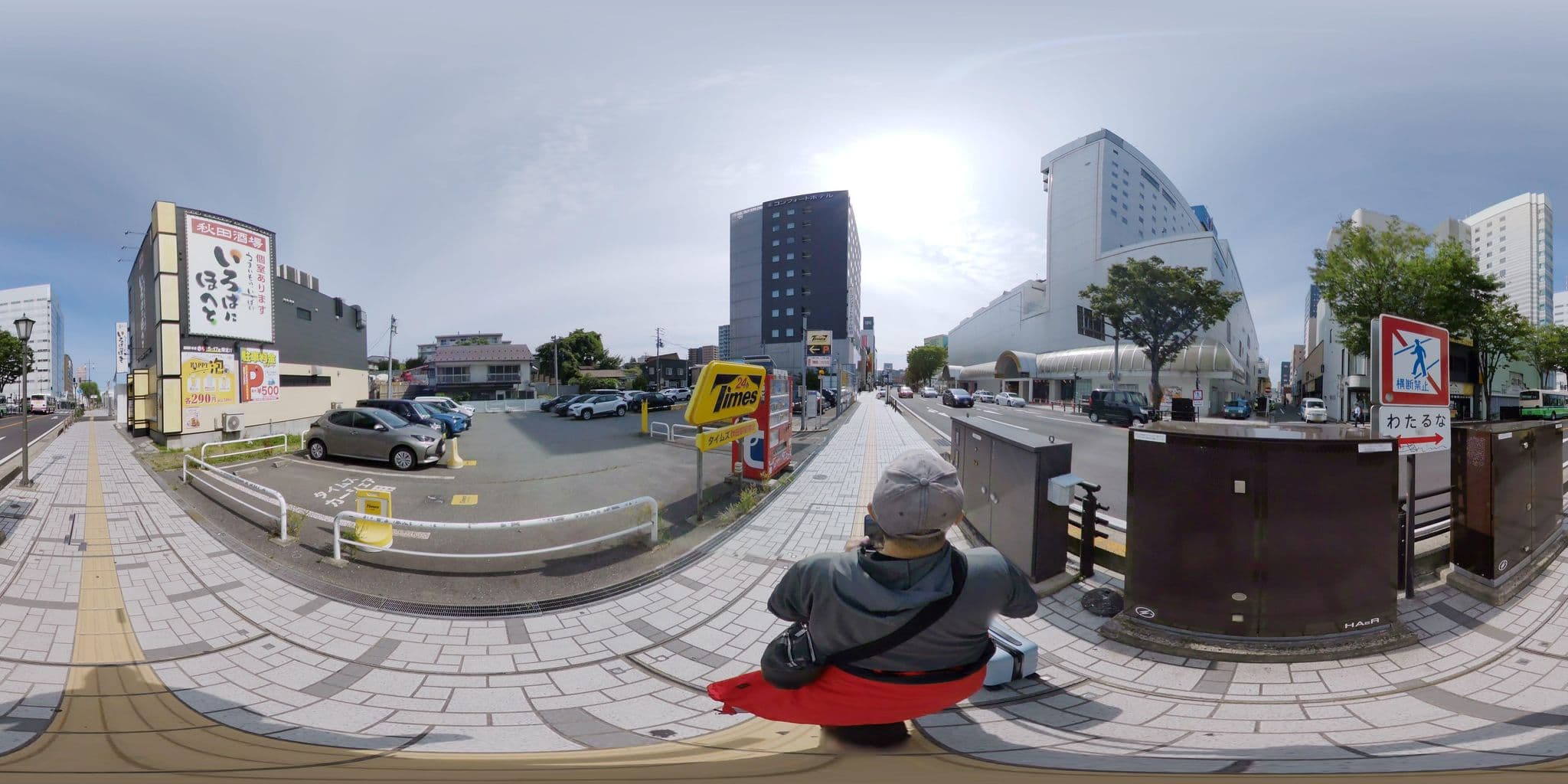 Street view near ANAクラウンプラザホテル秋田, Akita — © mapconcierge (CC BY-SA · Mapillary)