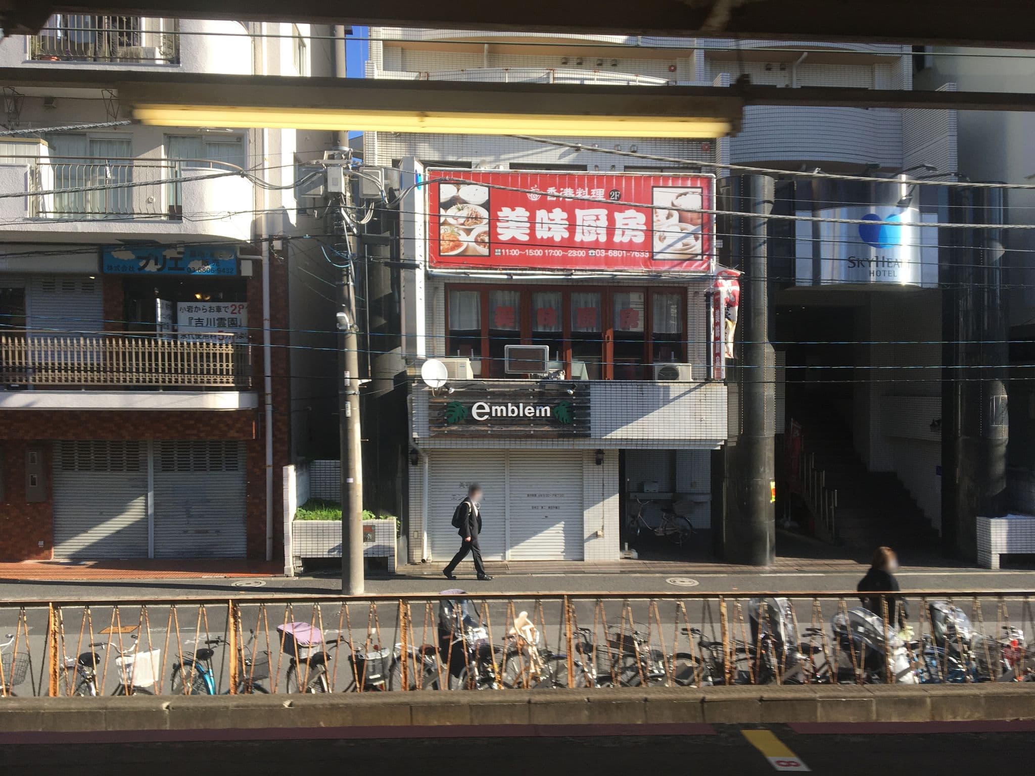 Street view near Sky Heart Hotel, Ichikawa — © musashino5 (CC BY-SA · Mapillary)