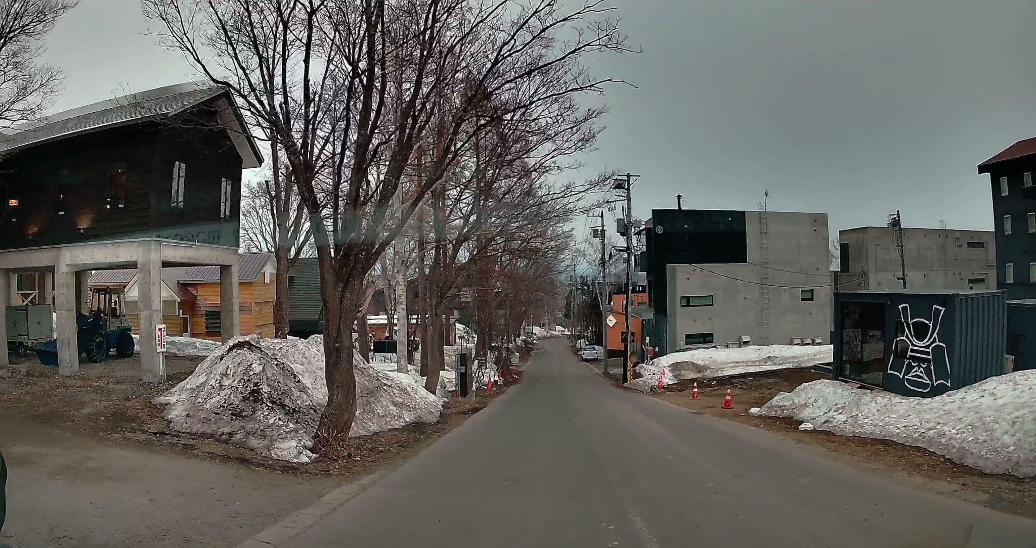 Street view near Downtown Lodge, Kutchan