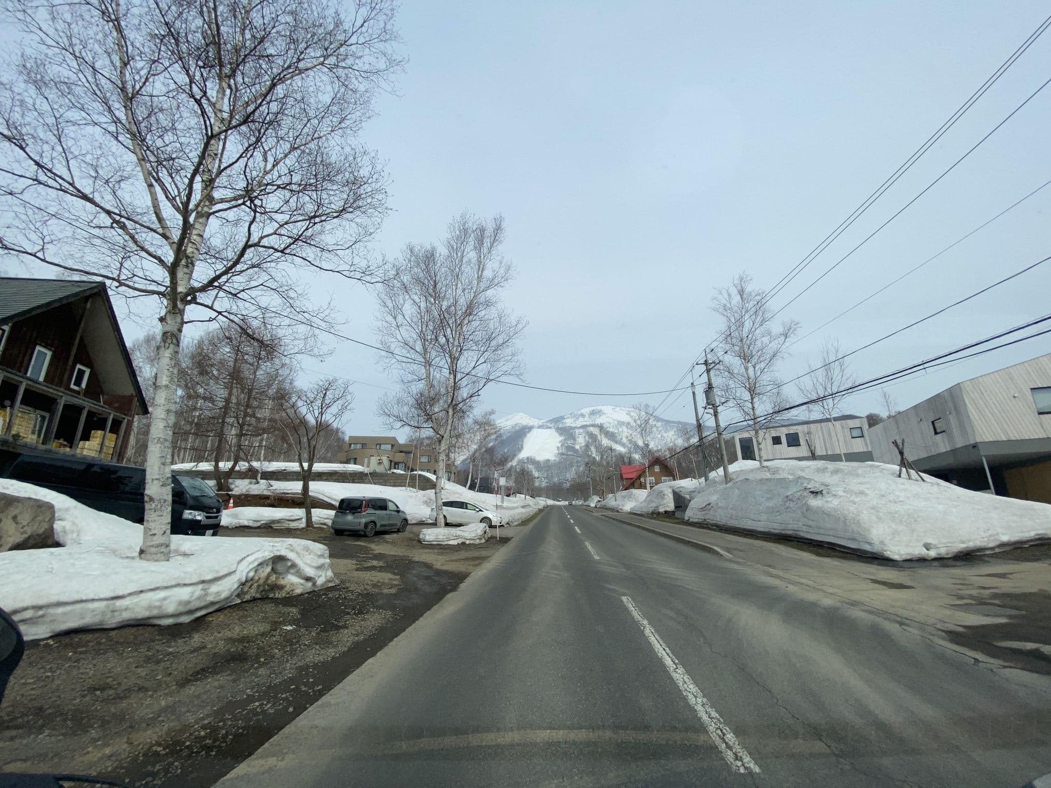 Street view near Hooting Owl Lodge, Niseko