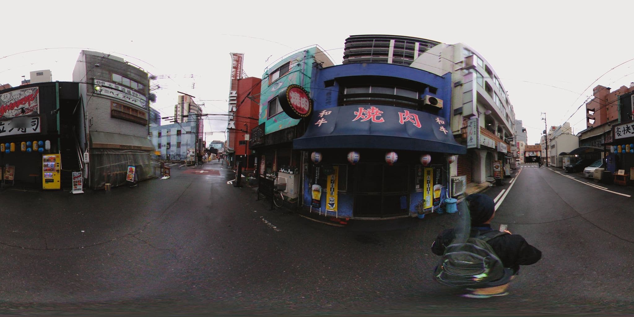 Street view near ホテルWBFなんば黒門, Ajiharacho — © mura (CC BY-SA · Mapillary)