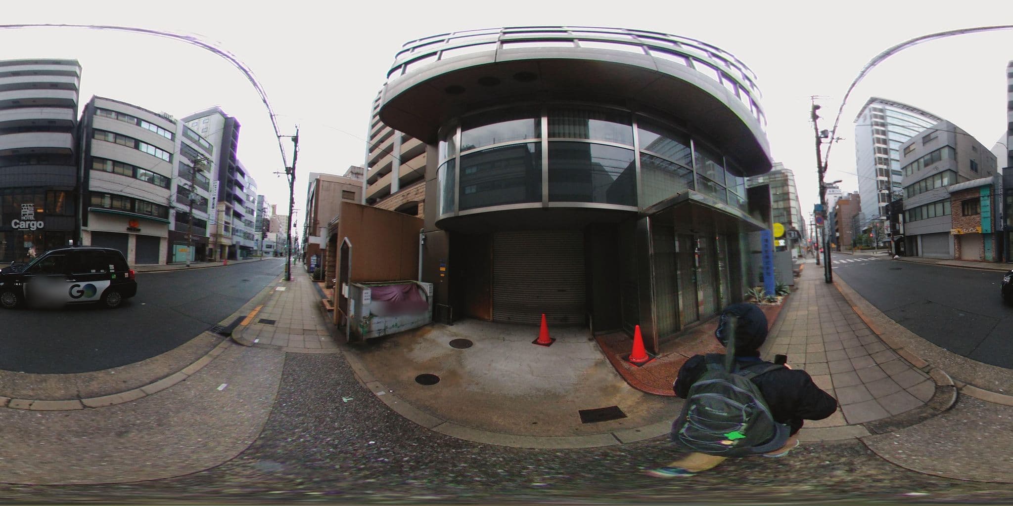 Street view near ホテル心斎橋Cargo, Osaka — © mura (CC BY-SA · Mapillary)