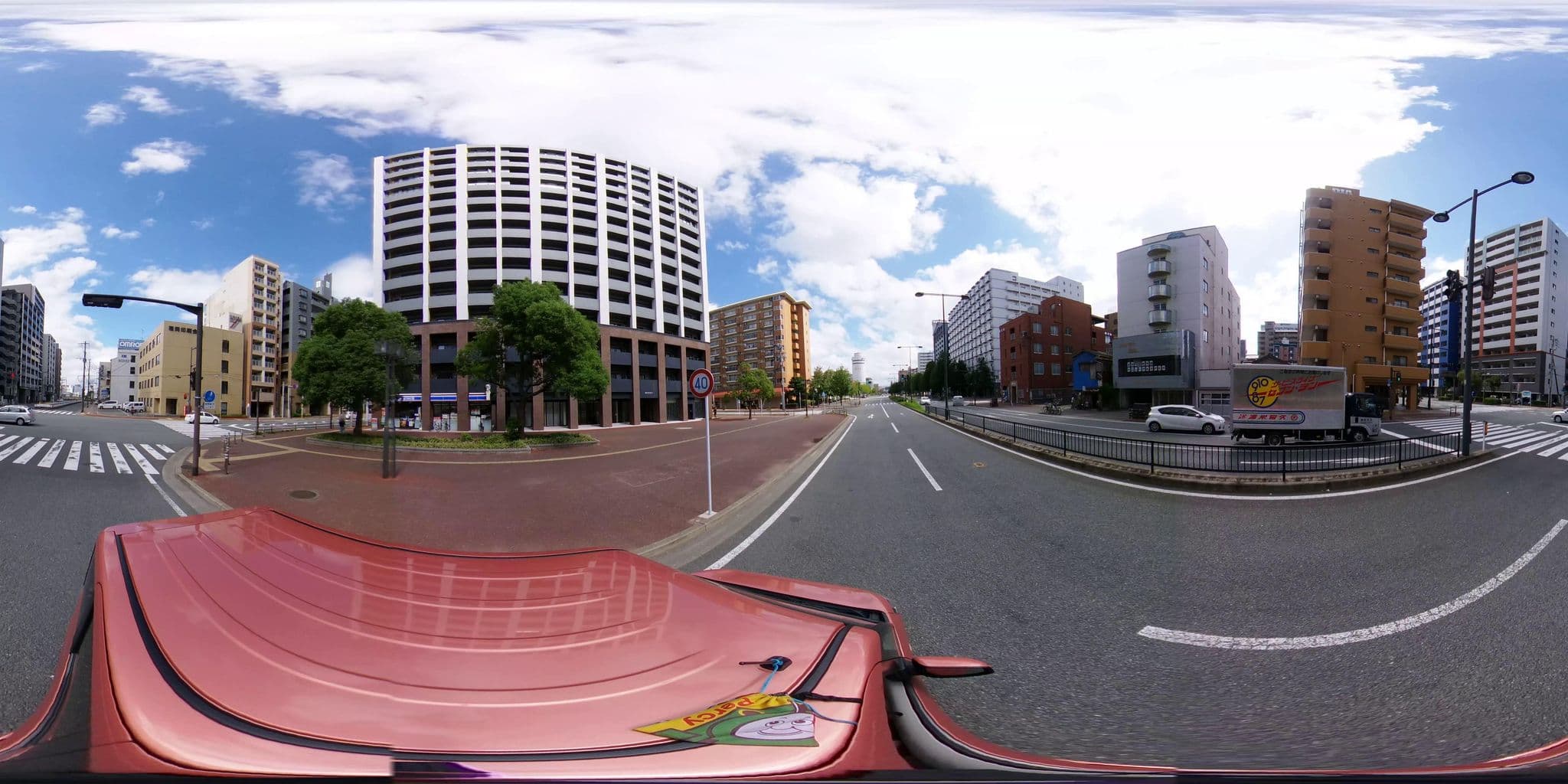 Street view near THE HOTELS HAKATA Kasane Bayside, Fukuoka — © potaro67v (CC BY-SA · Mapillary)