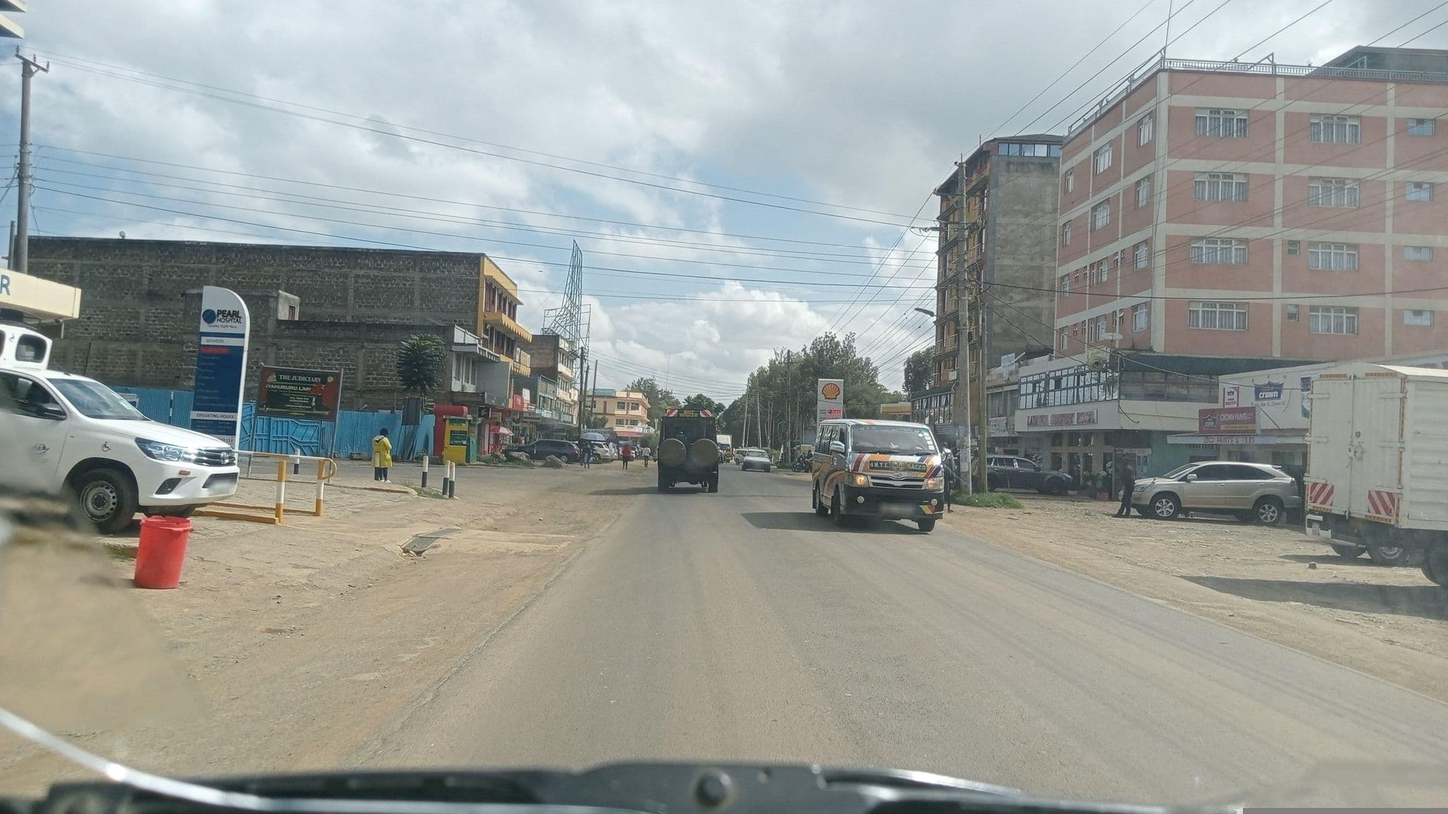 Street view near Olive Shades Lodging, Nyahururu — © cmwainaina (CC BY-SA · Mapillary)