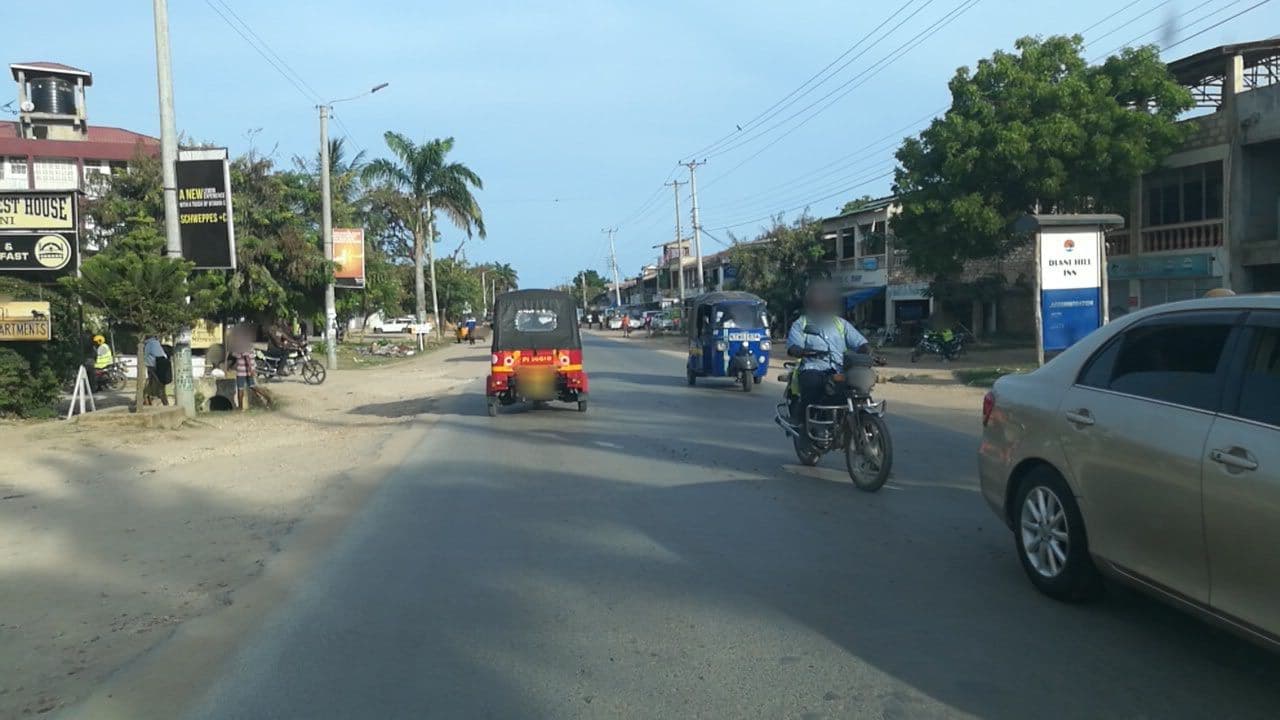 Street view near Classic Guest House, Ukunda