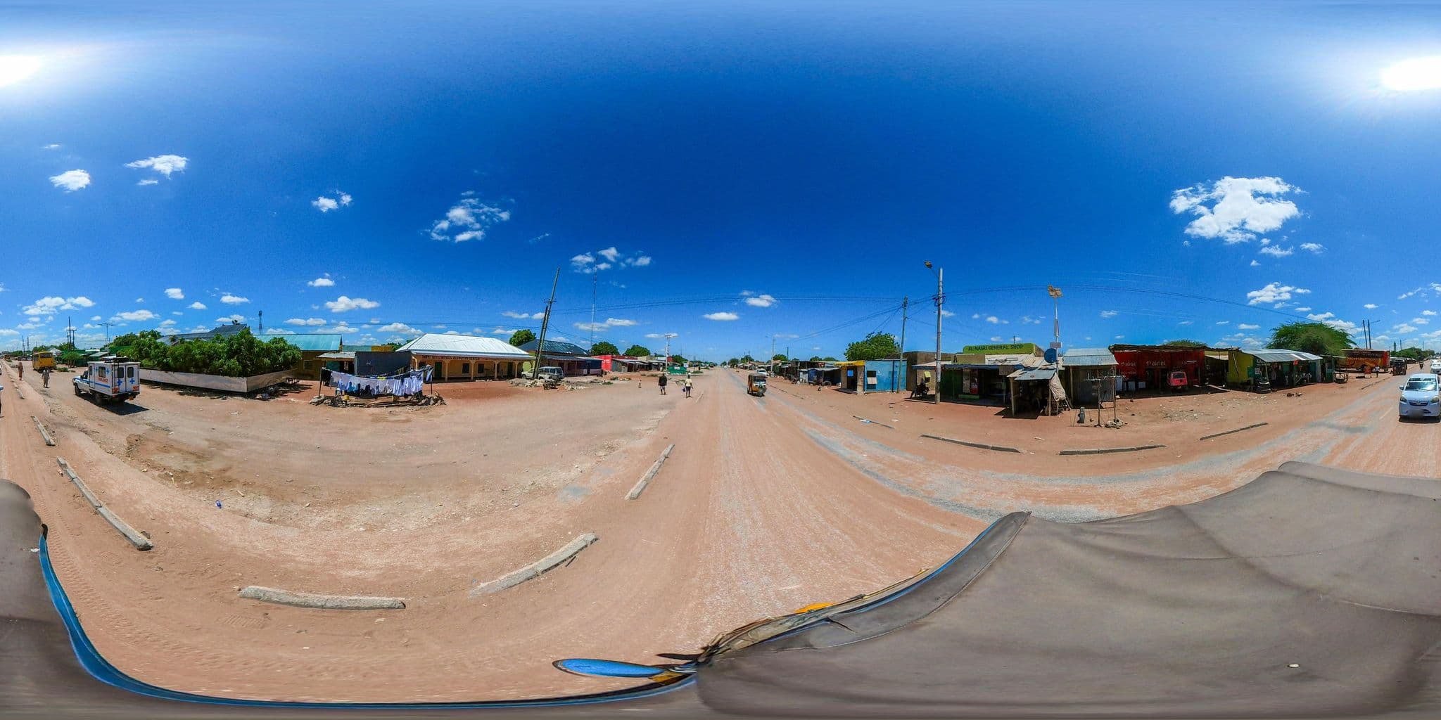 Street view near Al Fatah Cafe, Wajir — © quantiscale (CC BY-SA · Mapillary)
