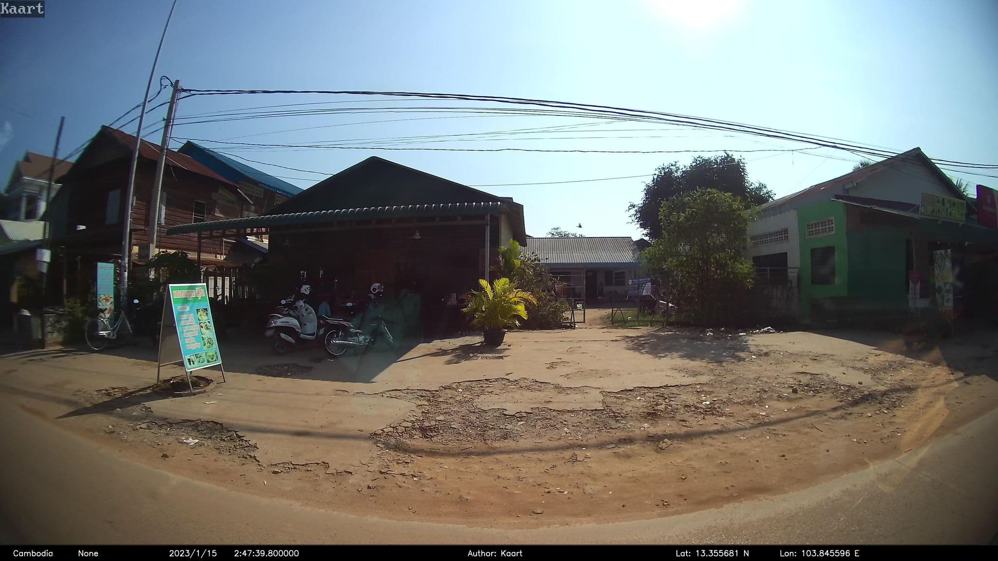 Street view near UP2U Guesthouse, Siem Reap