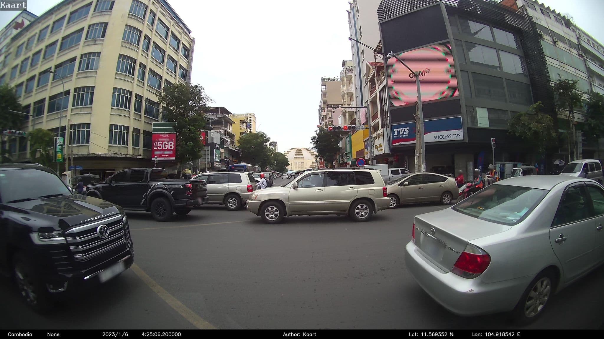 Street view near Singapore, Phnom Penh