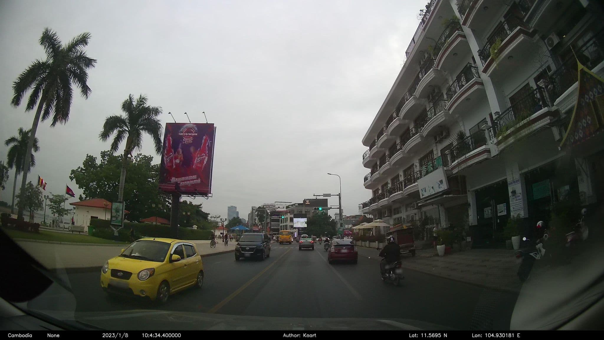 Street view near Cozyna Hotel, Phnom Penh