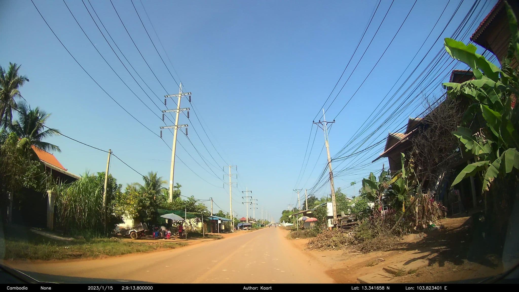 Street view near Roger's Guesthouse, Siem Reap