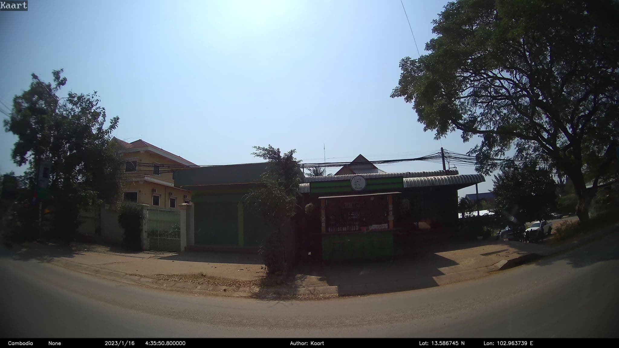 Street view near Chheang Heng Guest House, Sisophon — © kaart_2 (CC BY-SA · Mapillary)