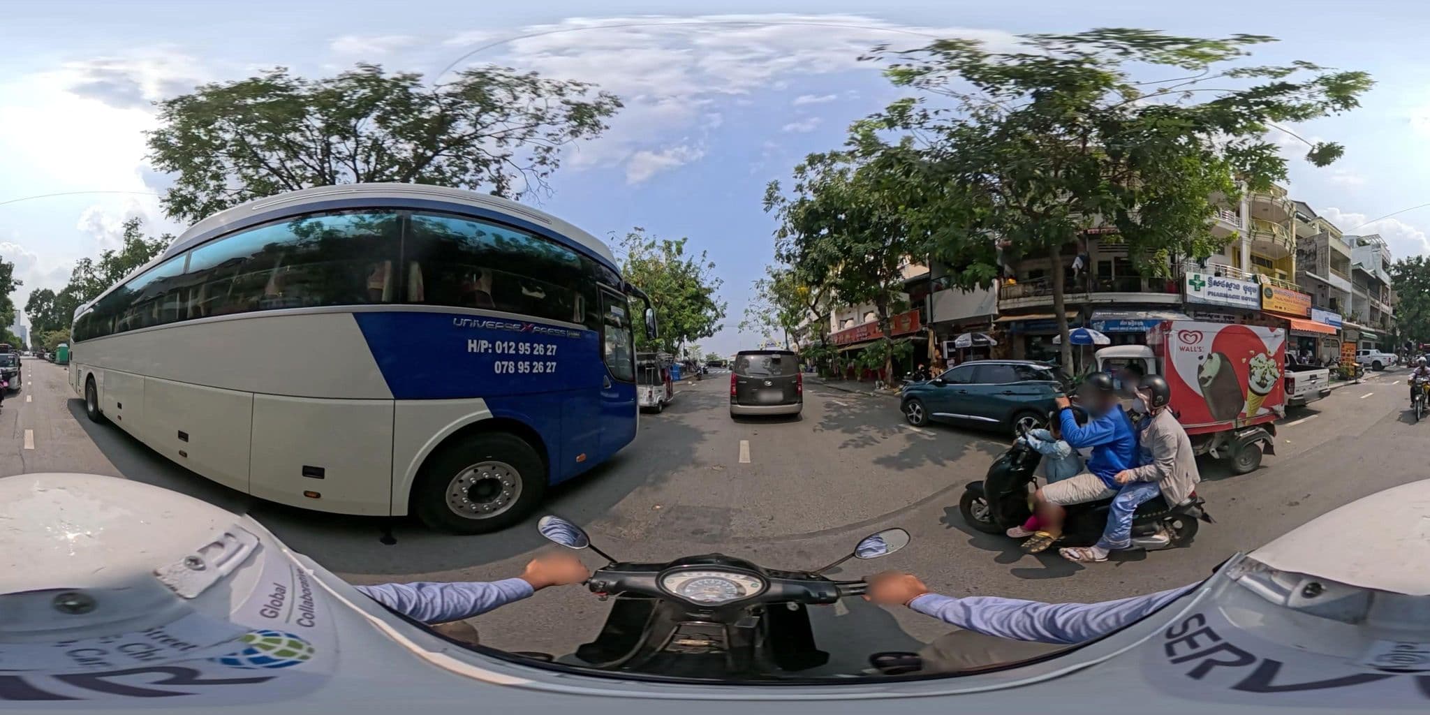 Street view near River 108 Boutique Hotel, Phnom Penh