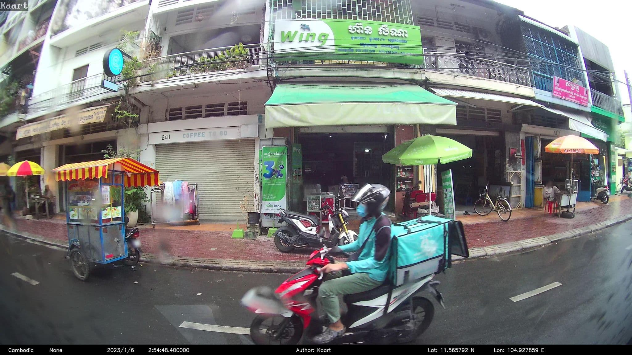 Street view near The Artist Guesthouse, Phnom Penh