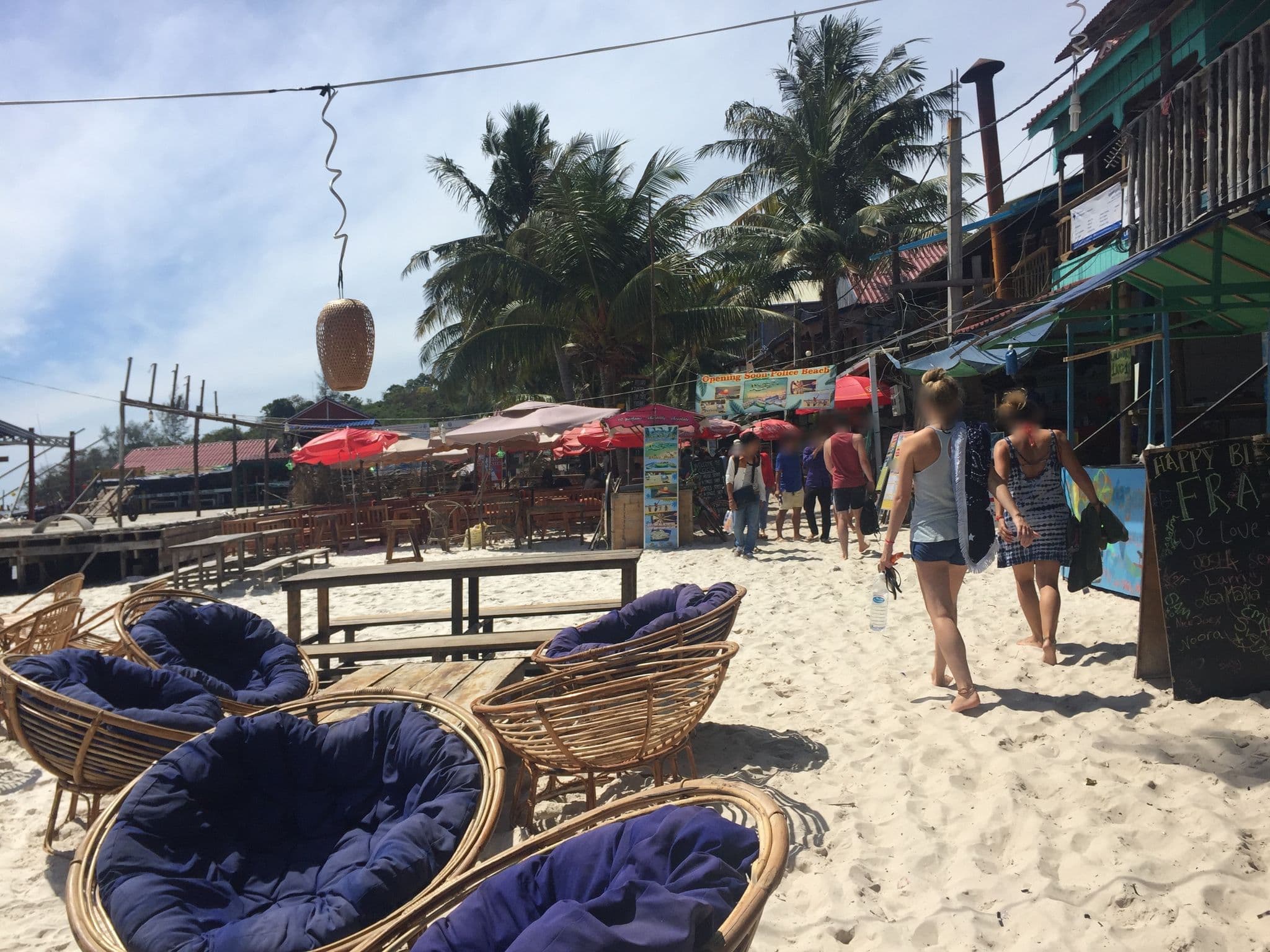 Street view near Coco Boutique Resort, Sihanoukville