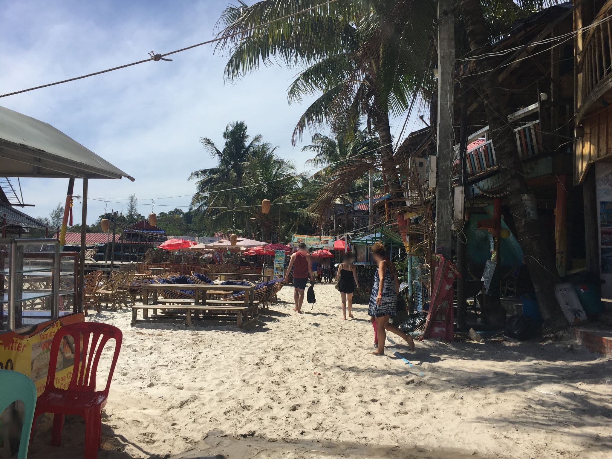 Street view near Happy Luna, Sihanoukville