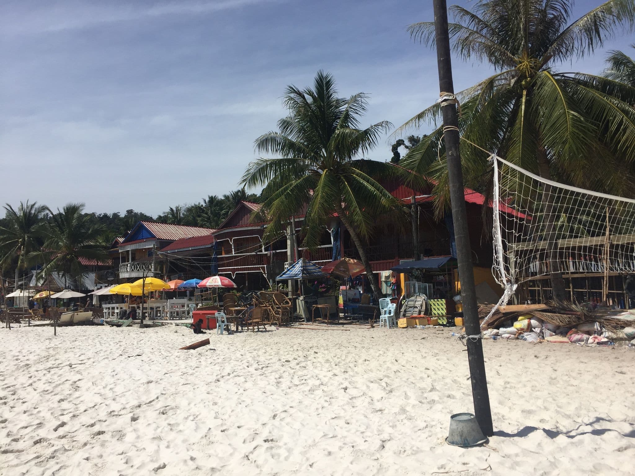 Street view near Smile Bungalow, Sihanoukville