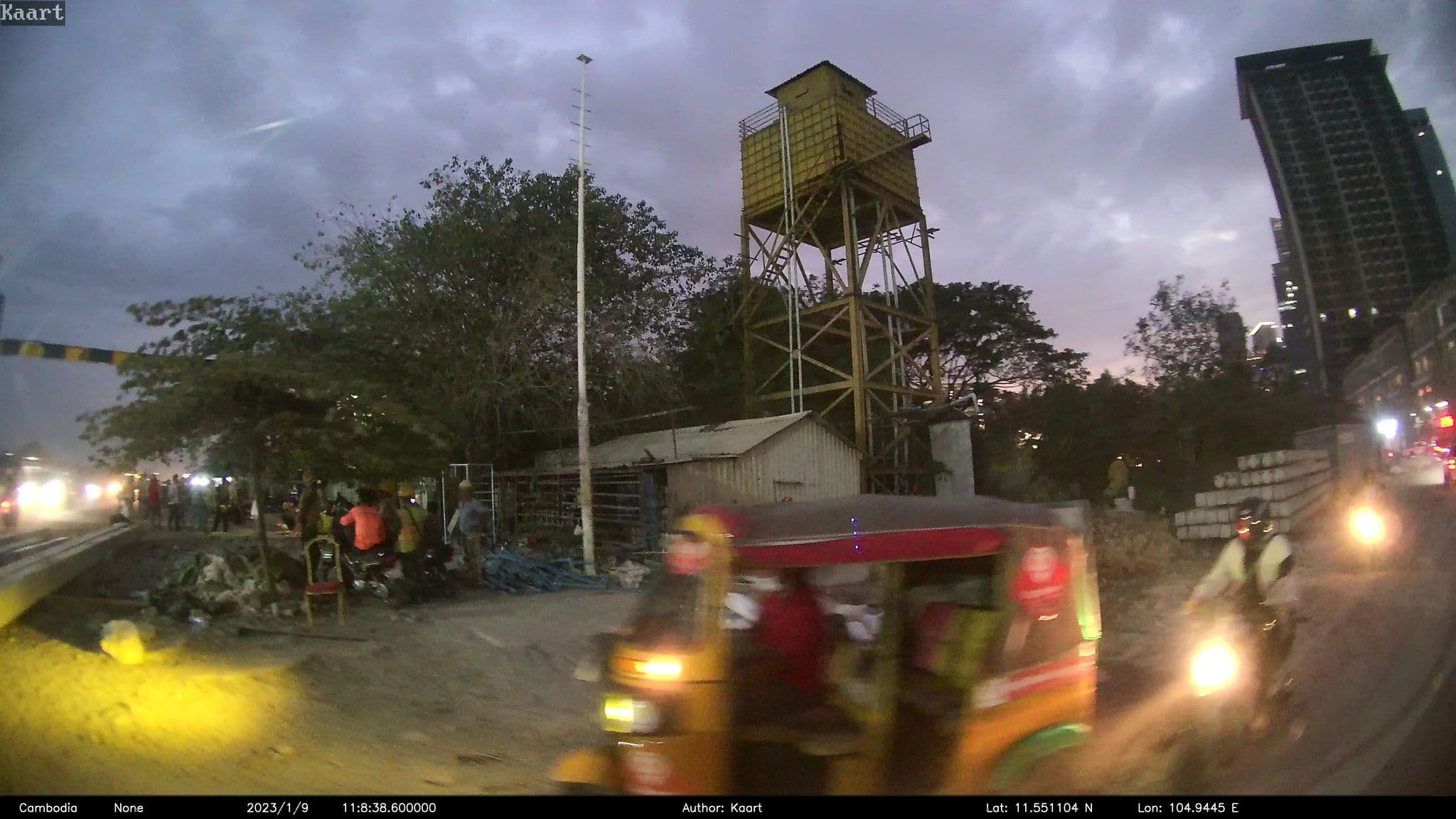 Street view near maadest - WaterTower, Phnom Penh