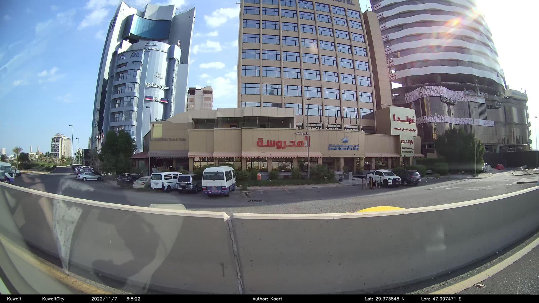 Street view near Kuwait Continental Hotel, Ad Dasmah — © kaart_2 (CC BY-SA · Mapillary)