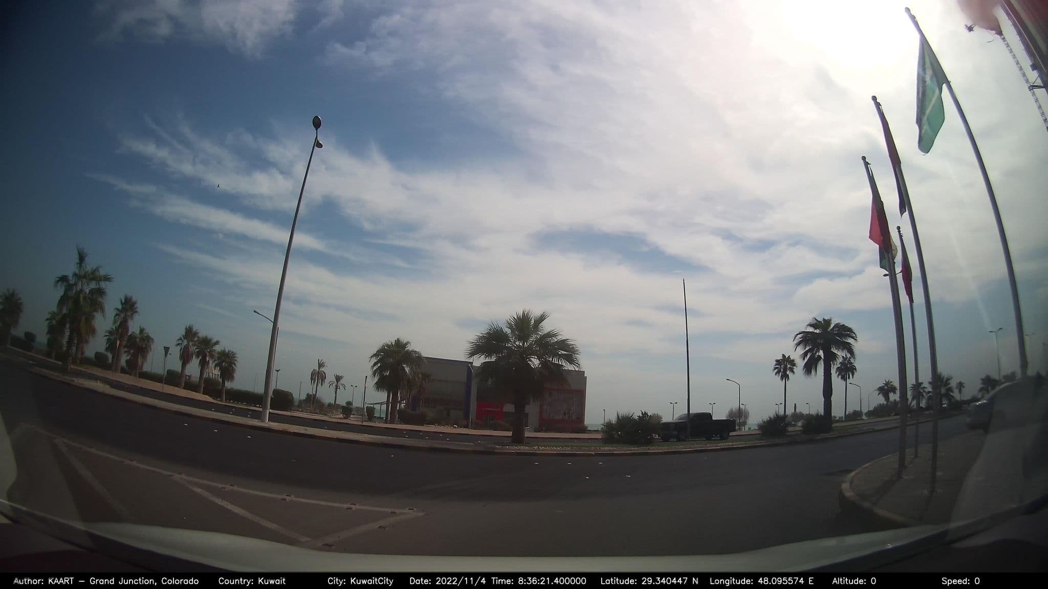 Street view near Plage Hotel, As Sālimīyah — © kaart_2 (CC BY-SA · Mapillary)