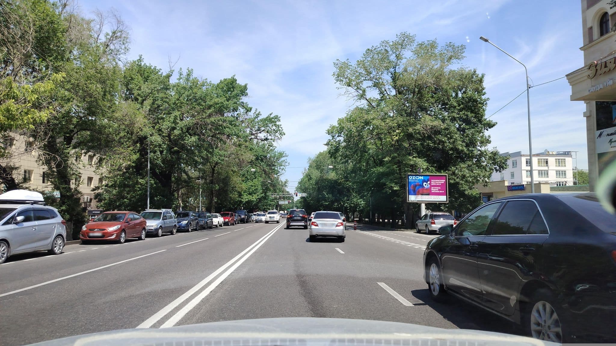 Street view near Hotel Chamchirlak, Almaty — © sevenmp (CC BY-SA · Mapillary)