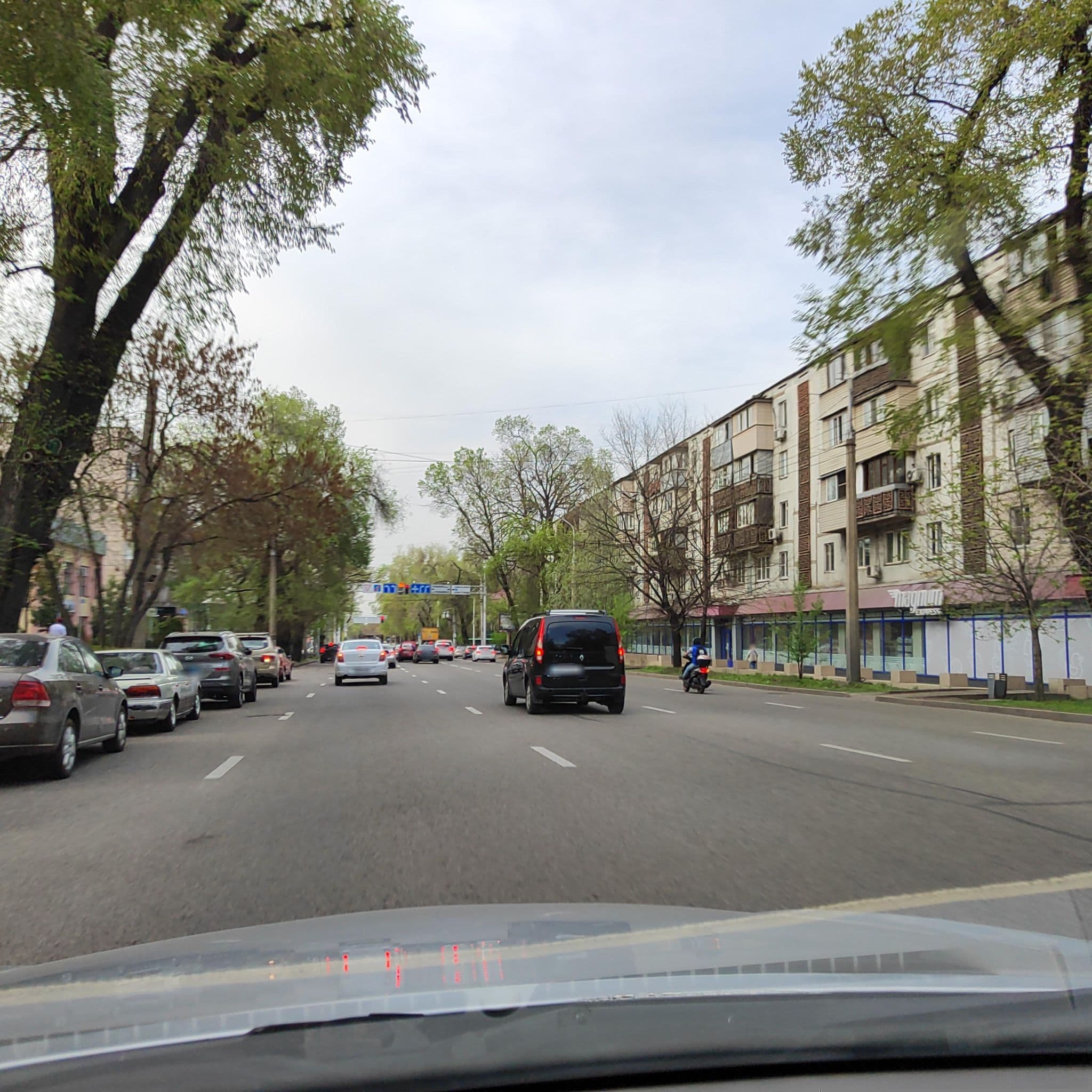 Street view near Resident City Hotel, Almaty — © sevenmp (CC BY-SA · Mapillary)