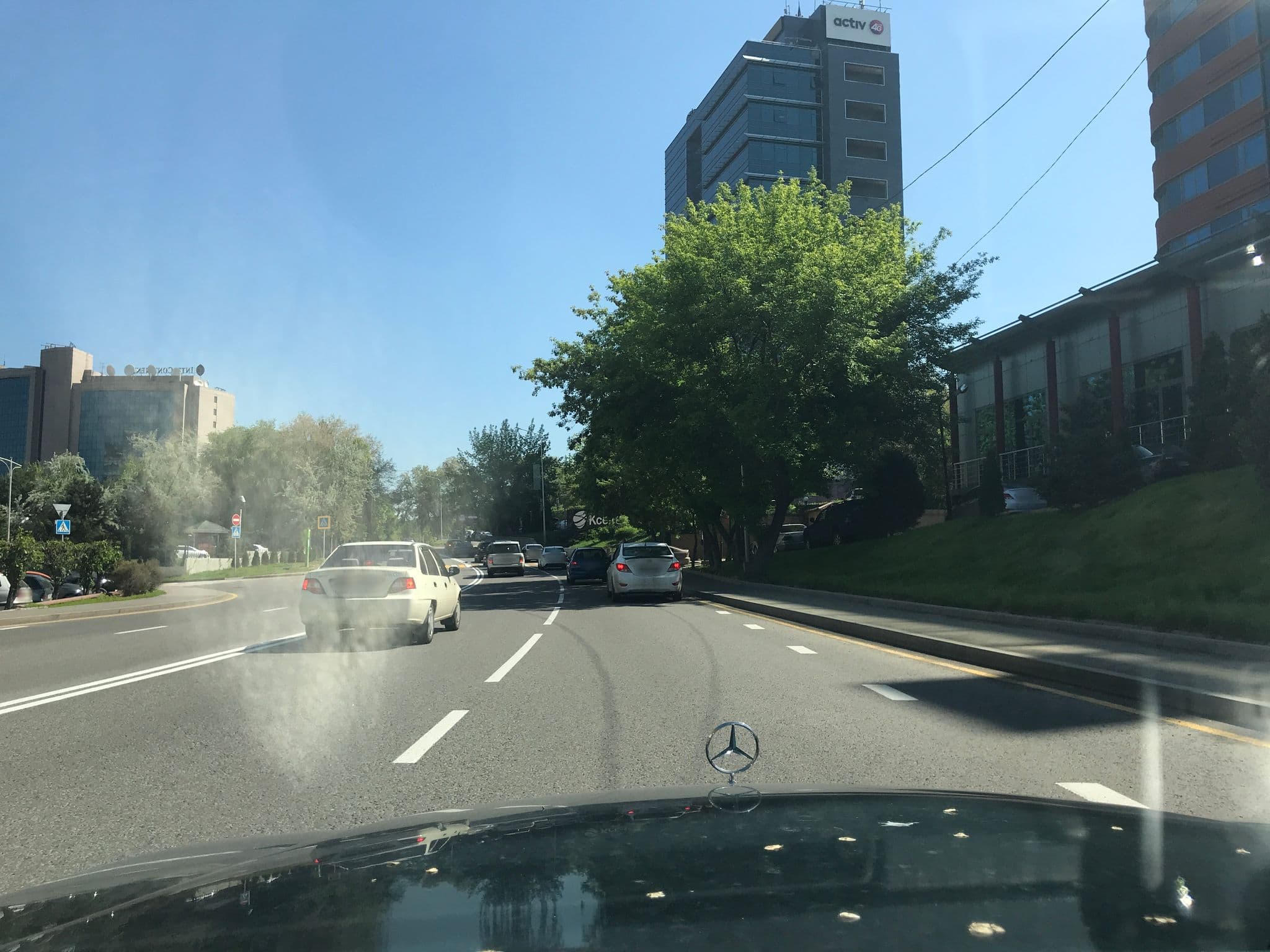 Street view near Holiday Inn Almaty, Almaty — © vik1607 (CC BY-SA · Mapillary)