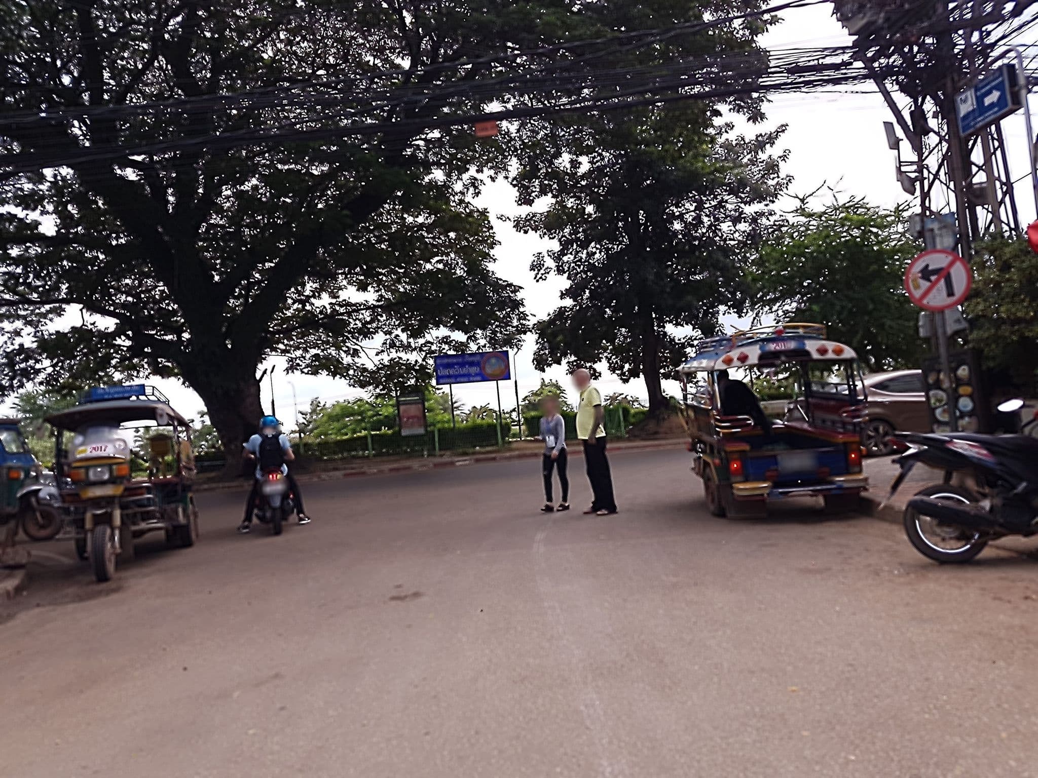 Street view near PP Guesthouse, Vientiane