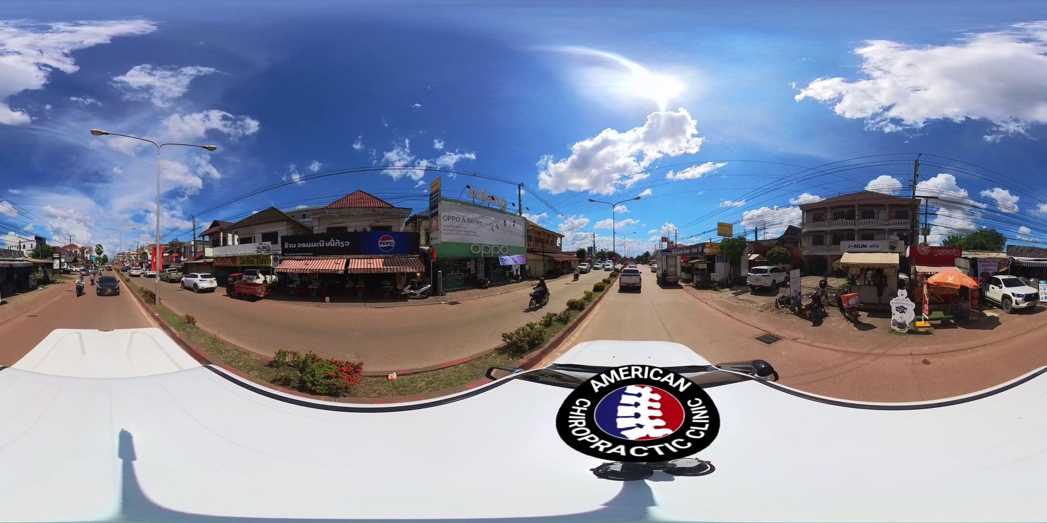 Street view near Thavikhoun Hotel, Vientiane
