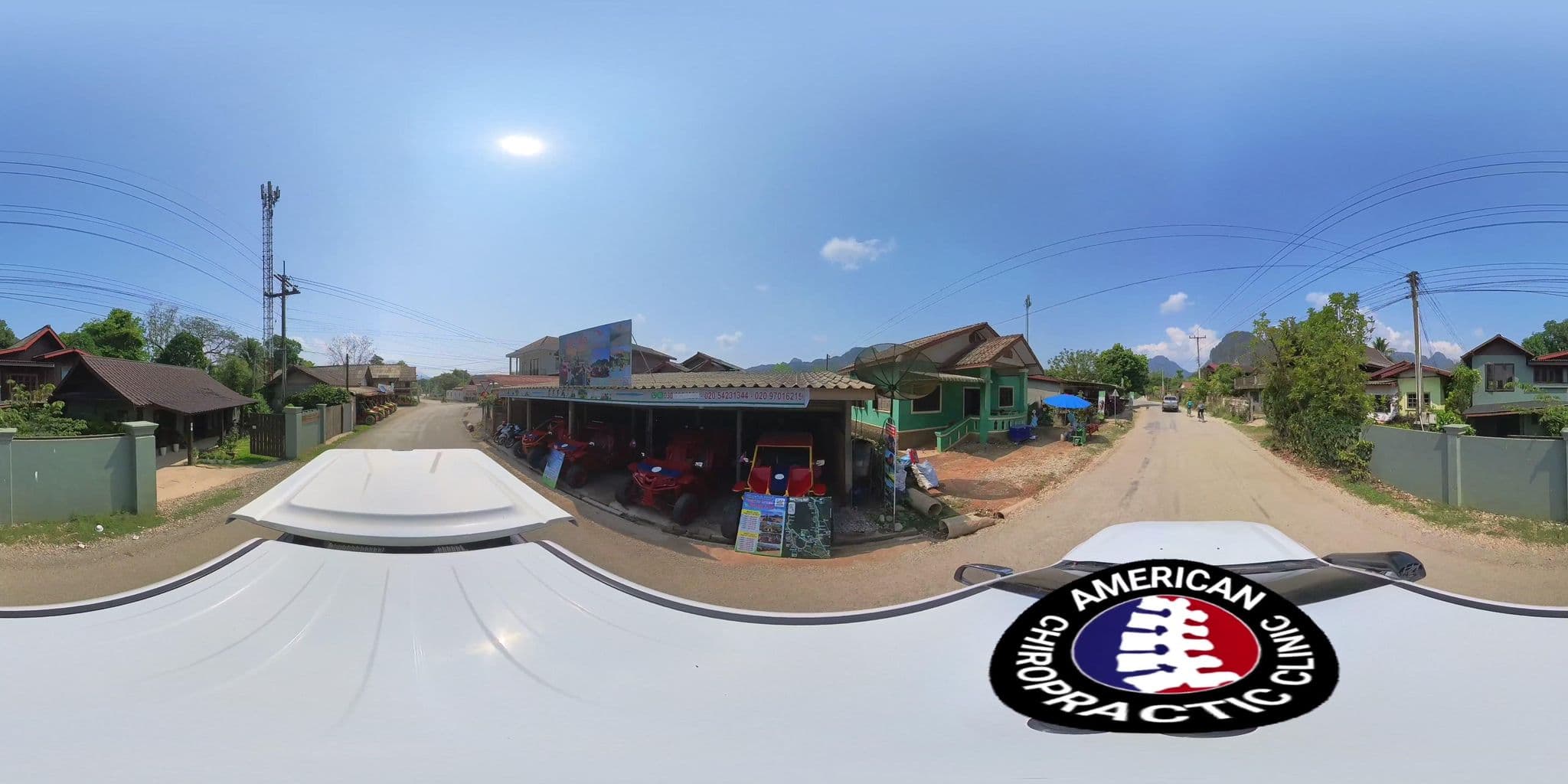 Street view near Maylyn Guesthouse, Vang Vieng