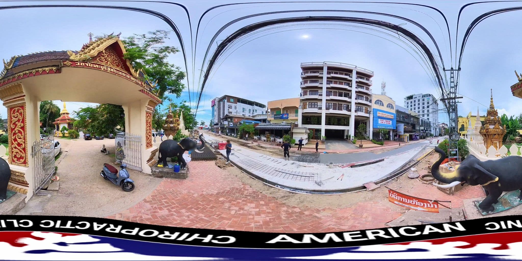 Street view near Lao Silk Hotel, Vientiane