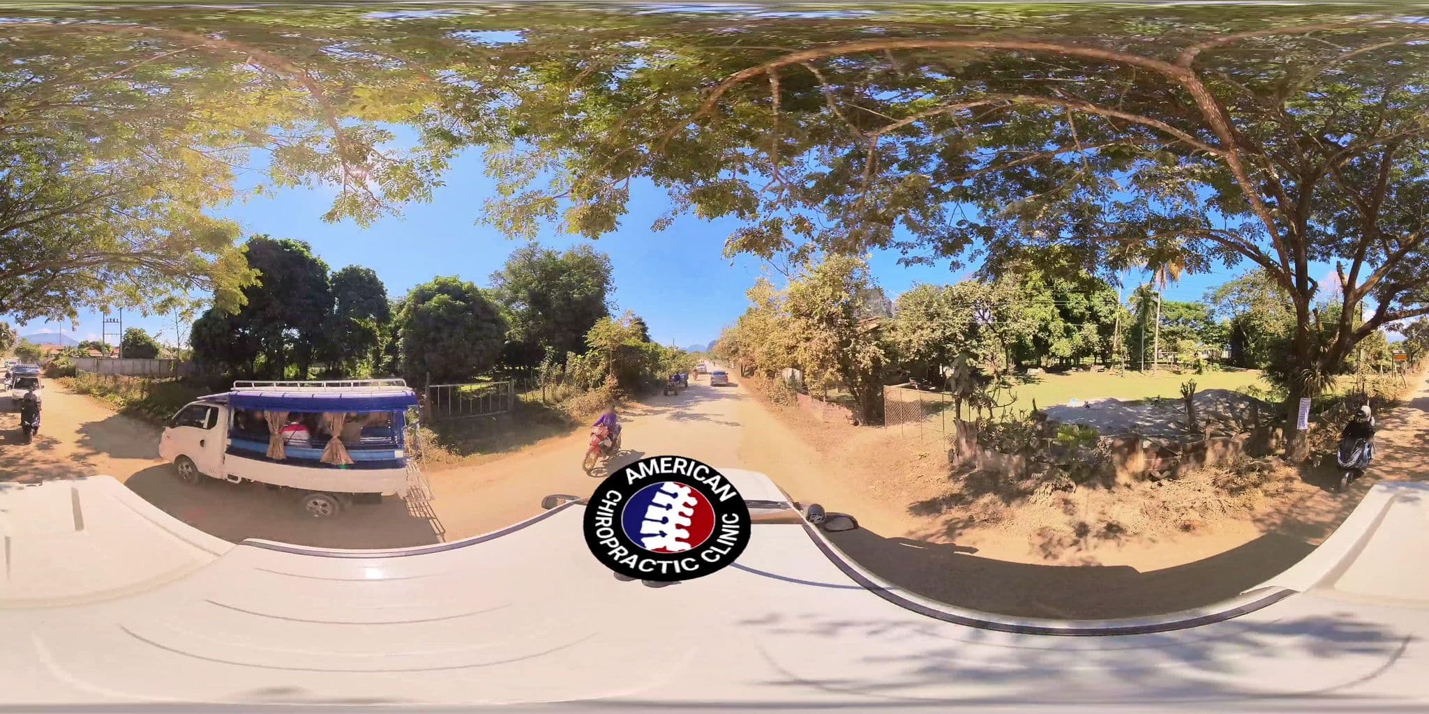 Street view near Sivilay Guesthouse, Vang Vieng