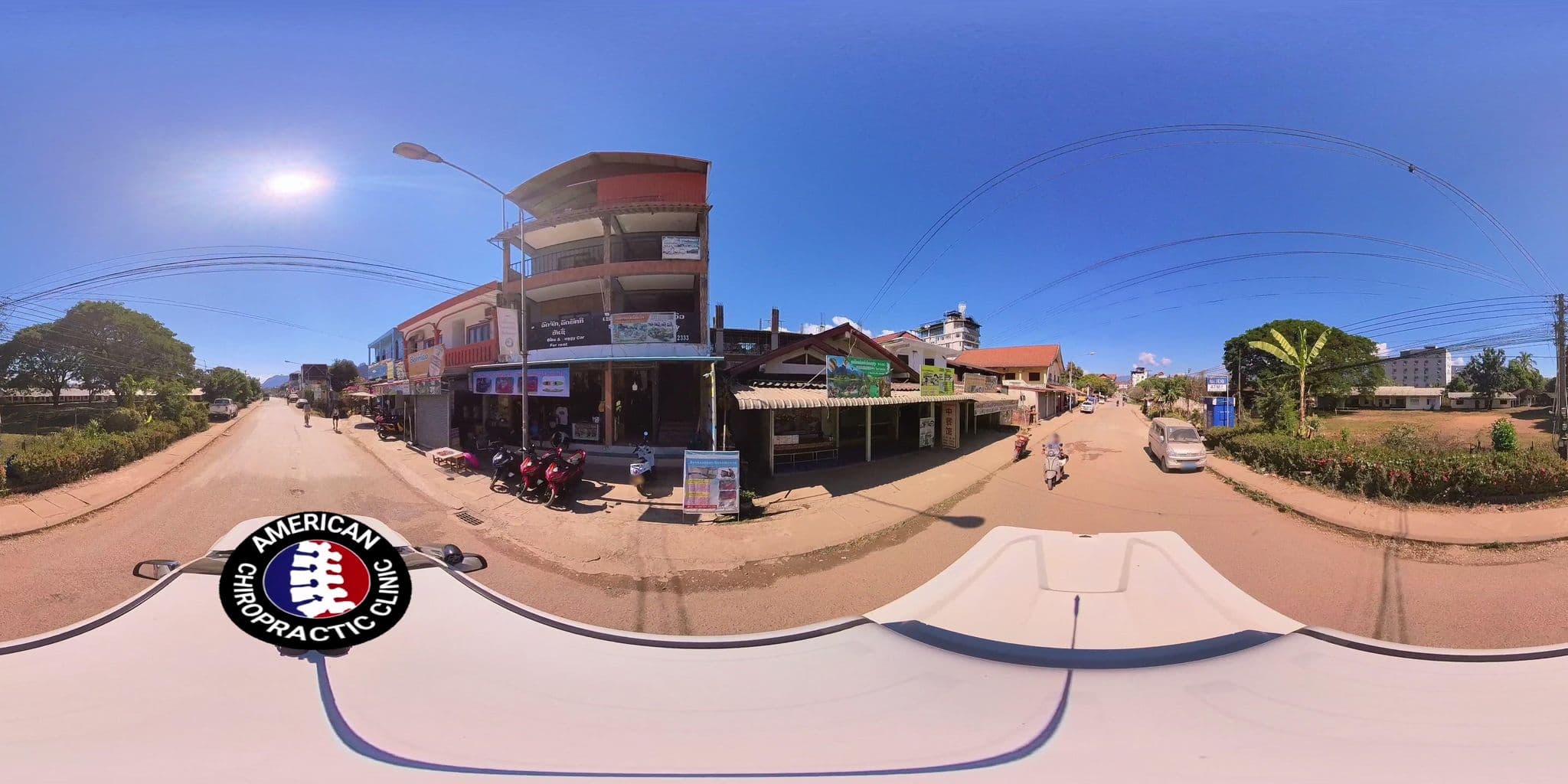 Street view near Mesah View Guesthouse, Vang Vieng