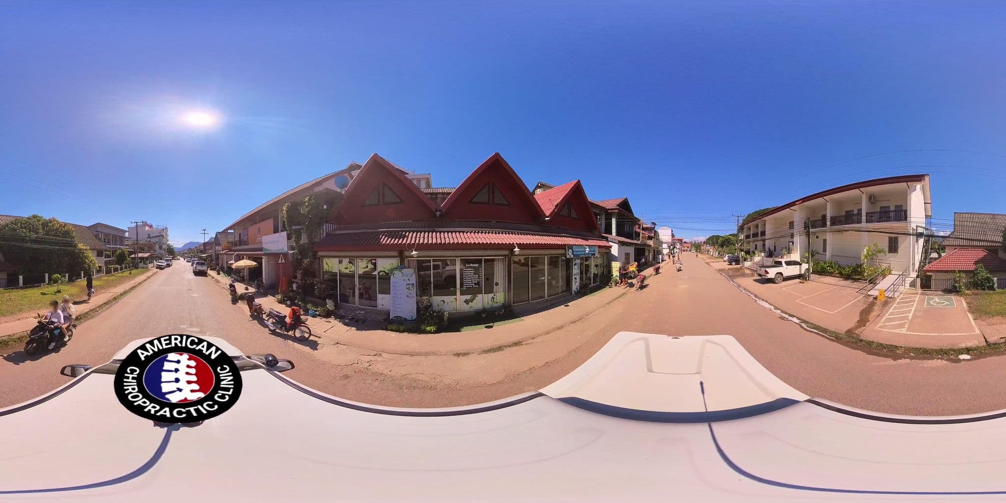 Street view near Phou Ngern Guesthouse, Vang Vieng