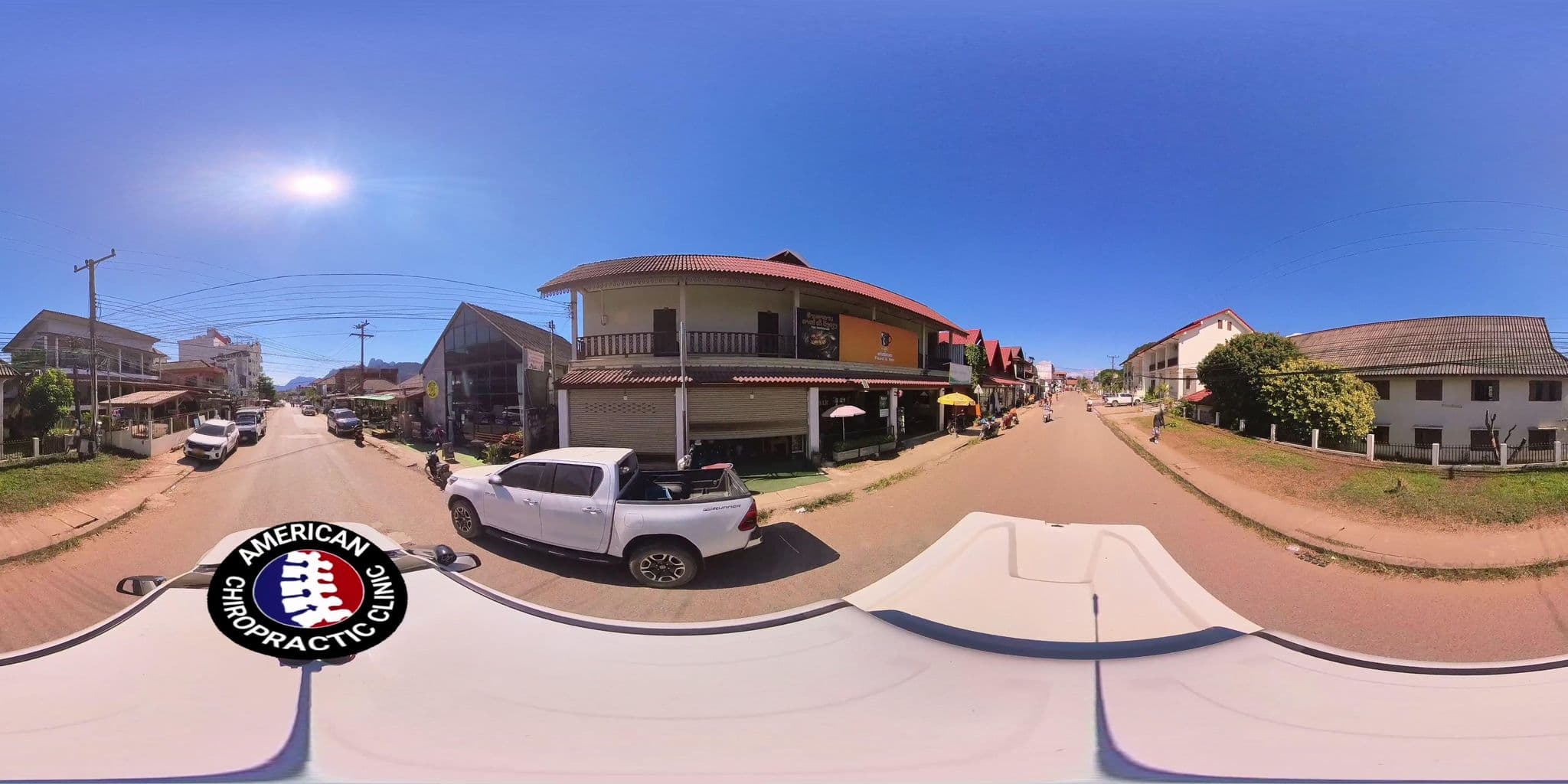 Street view near Viengthara Guesthouse & Cafe, Vang Vieng