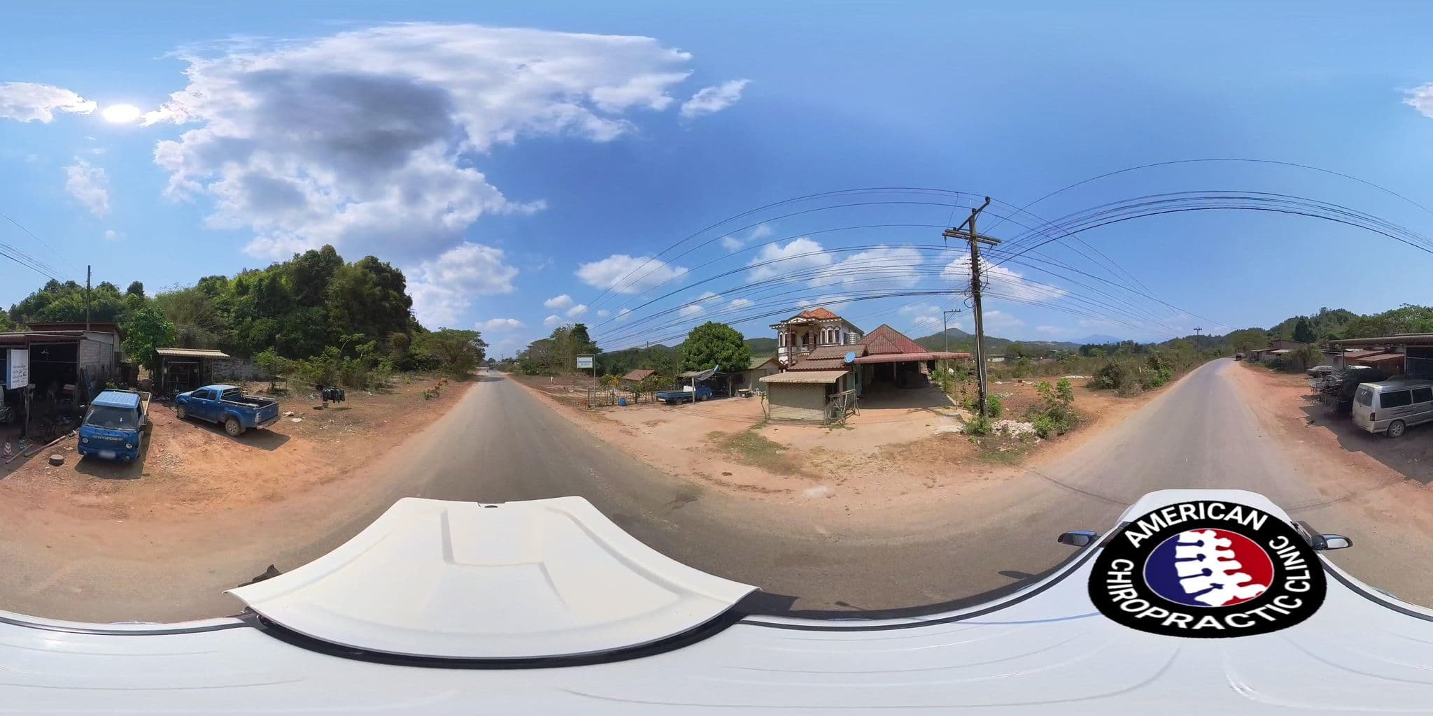 Street view near Sangdao Guesthouse, Vang Vieng